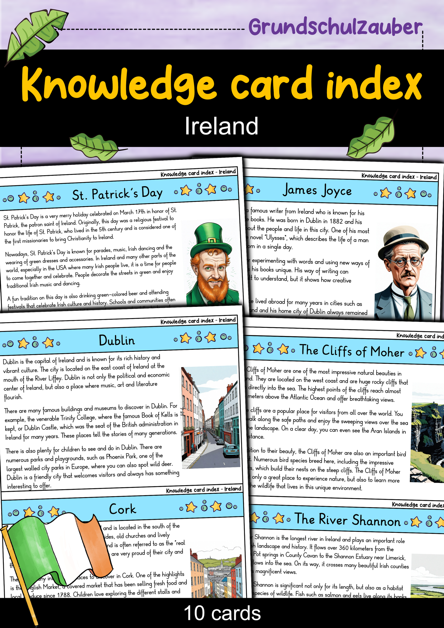 Knowledge card index - Ireland (English) – Unterrichtsmaterial in den ...