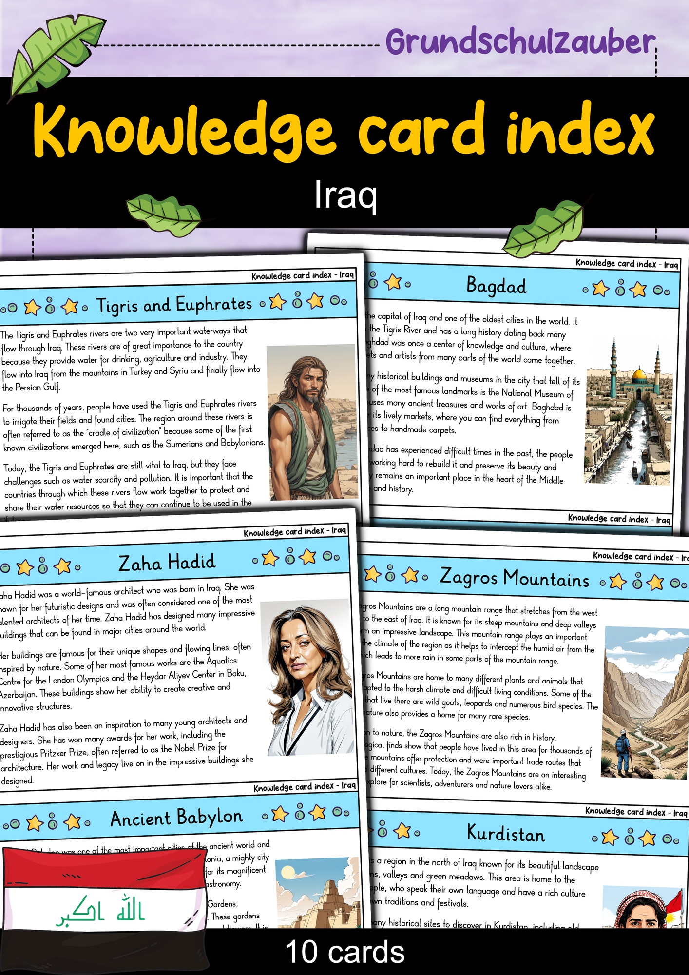 Knowledge card index - Iraq (English) – Unterrichtsmaterial in den ...