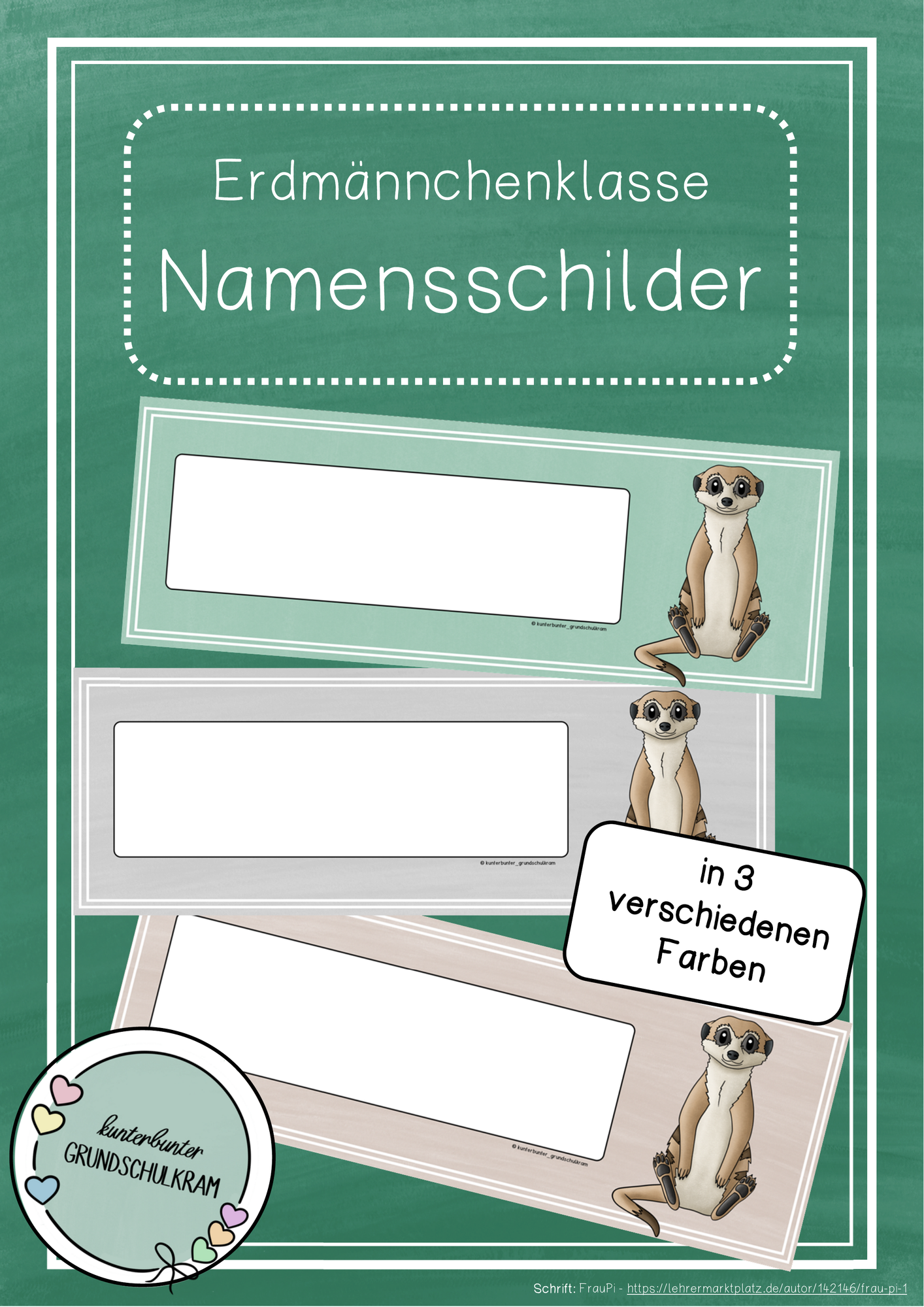 Erdm nnchenklasse Namensschilder editierbar Unterrichtsmaterial erdm-nnchenklasse-namensschilder-editierbar-unterrichtsmaterial