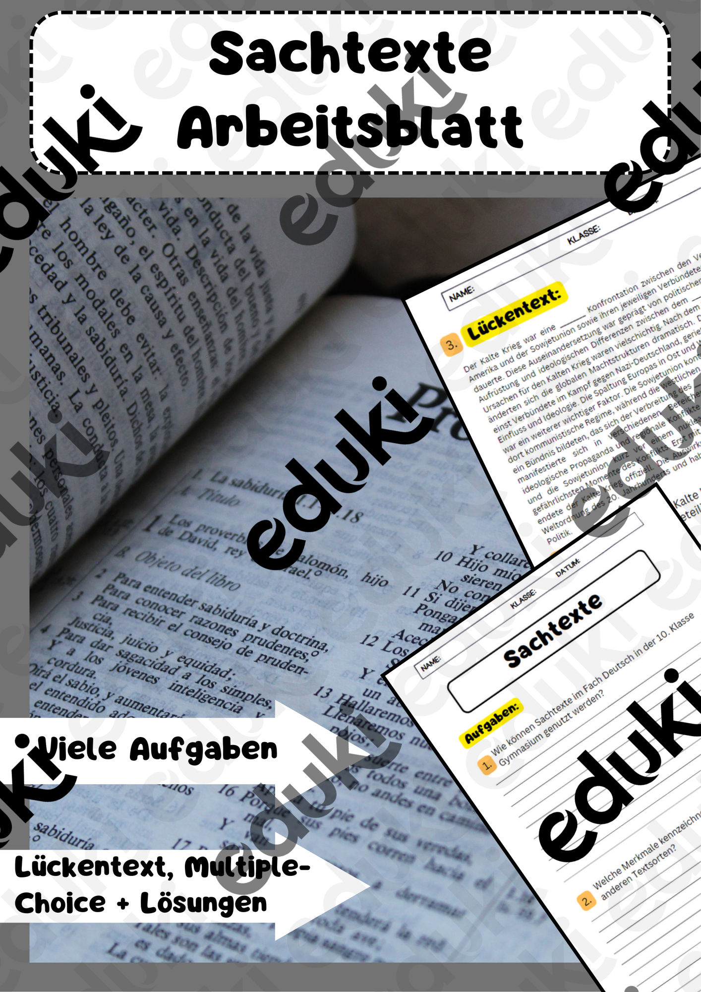 Sachtexte Arbeitsblatt Deutsch: Klasse 10 – Unterrichtsmaterial im Fach