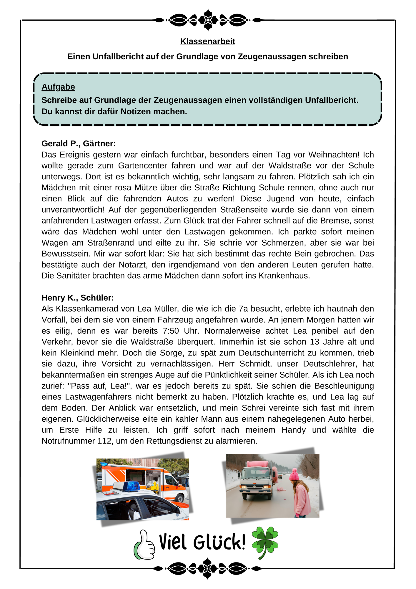 schilderung musterlösung 7 klasse pdf