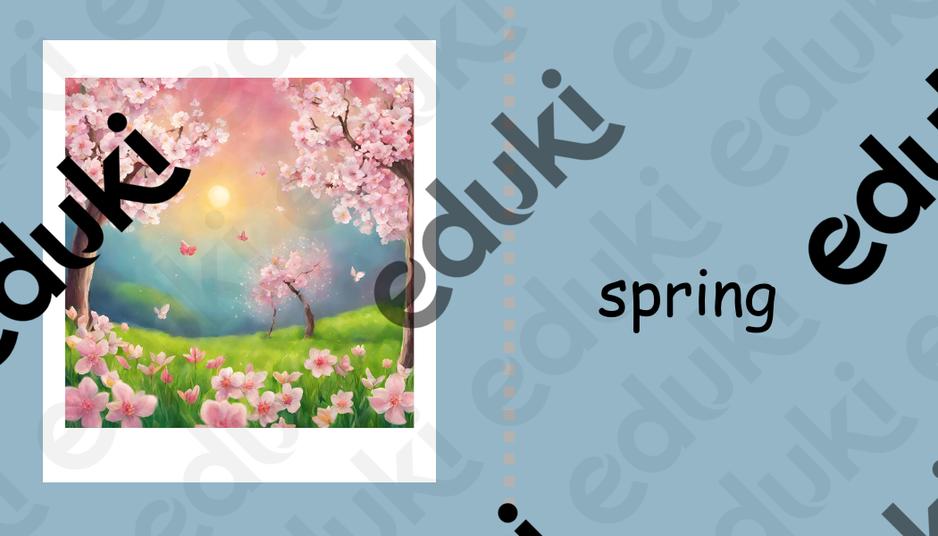 Spring Flashcards 春季闪卡 – 主题英语 的教材