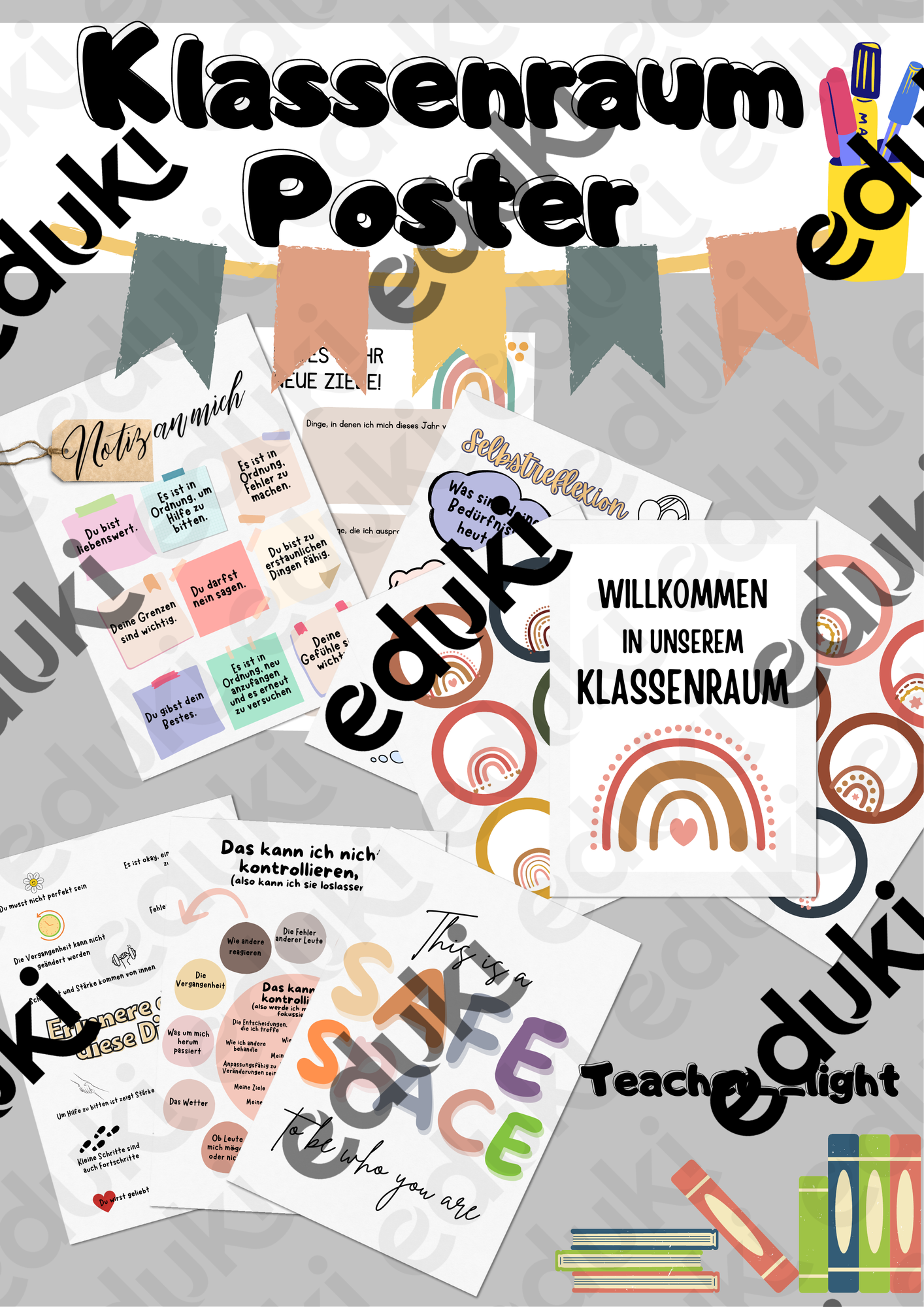 Klassenraum-Poster- Classroommanagement-Selbstreflexion