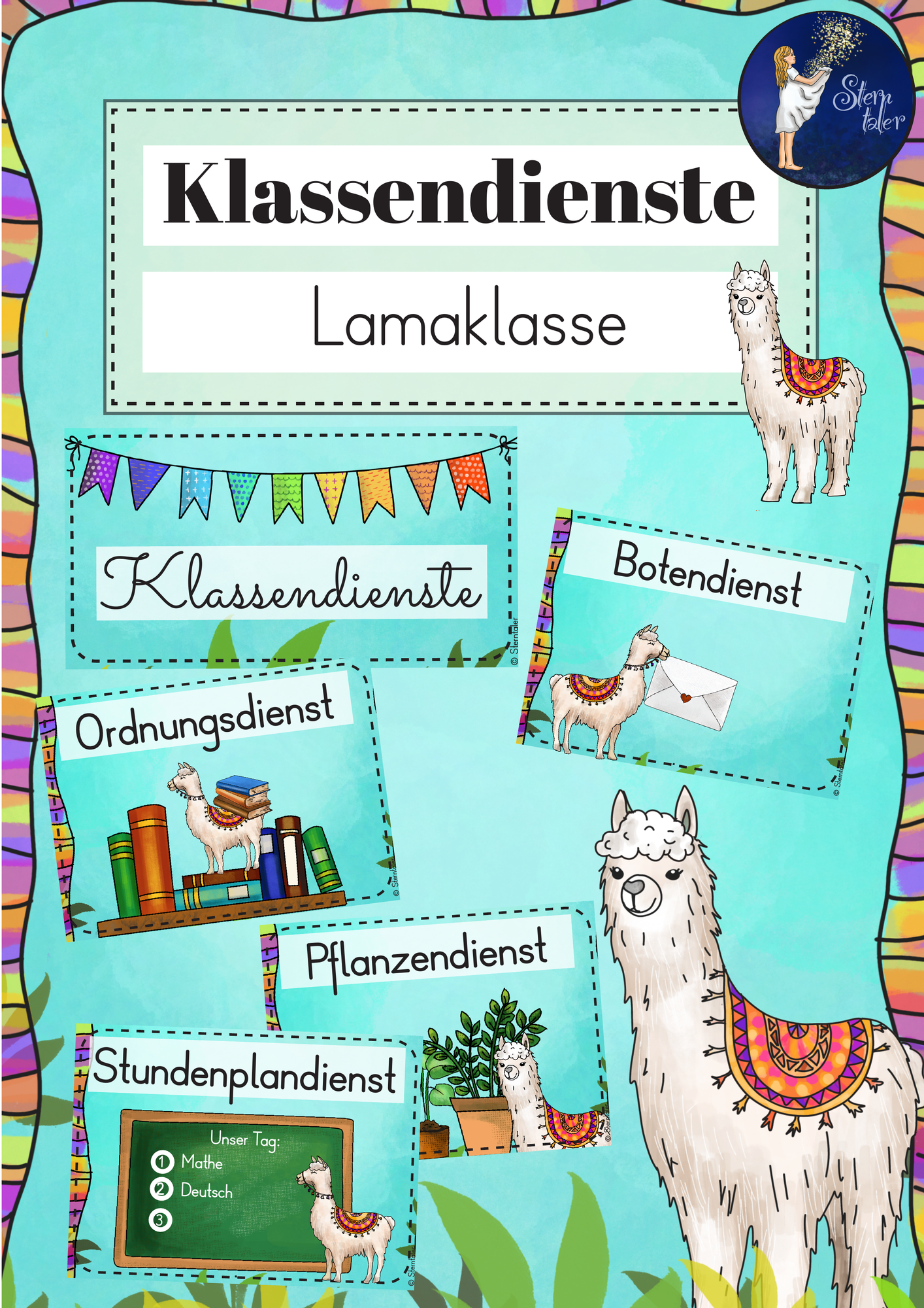 Lamaklasse / Alpakaklasse - Klassendienste – Unterrichtsmaterial im ...