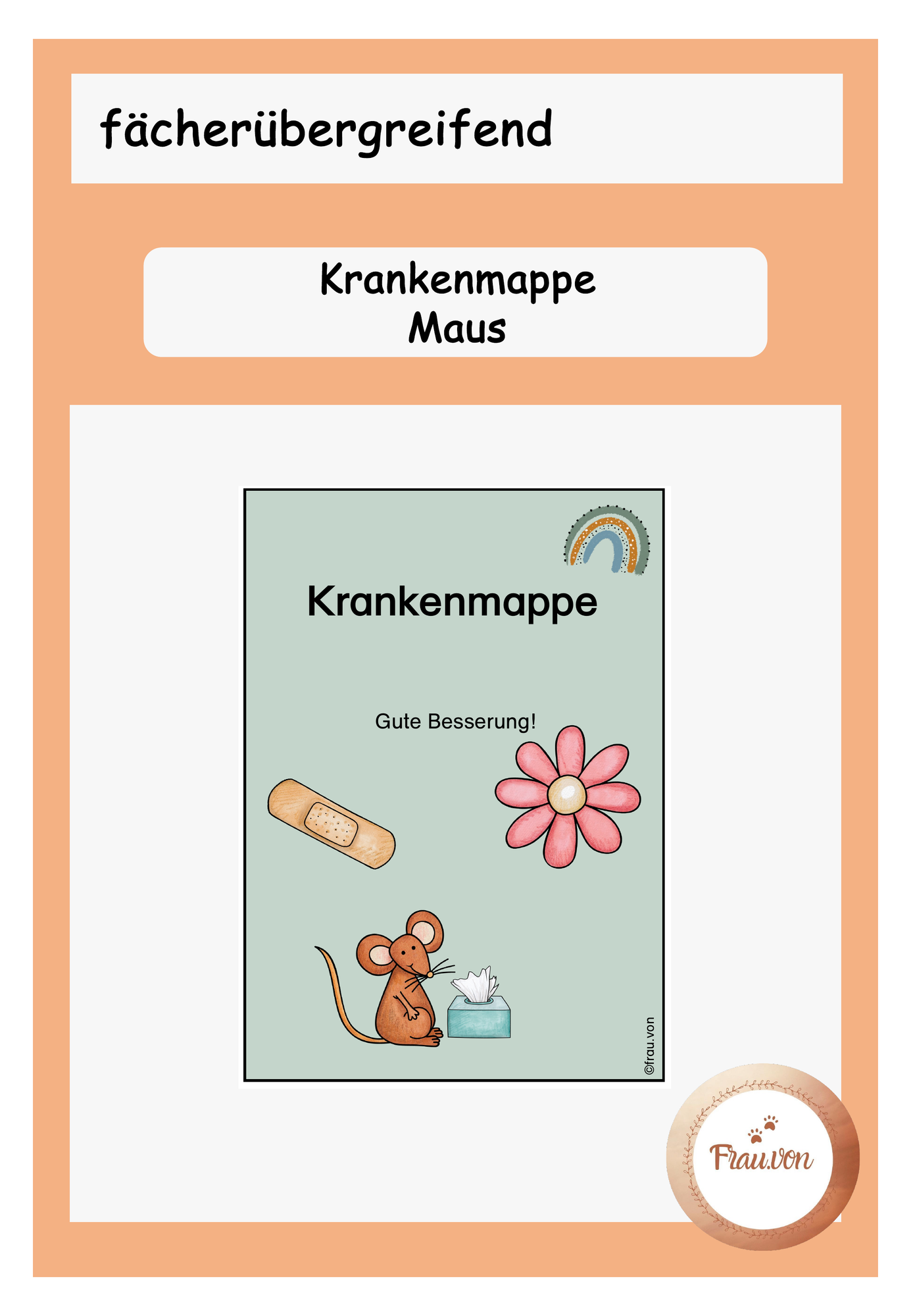 Klassentier Krankenmappe Maus – Unterrichtsmaterial im Fach ...
