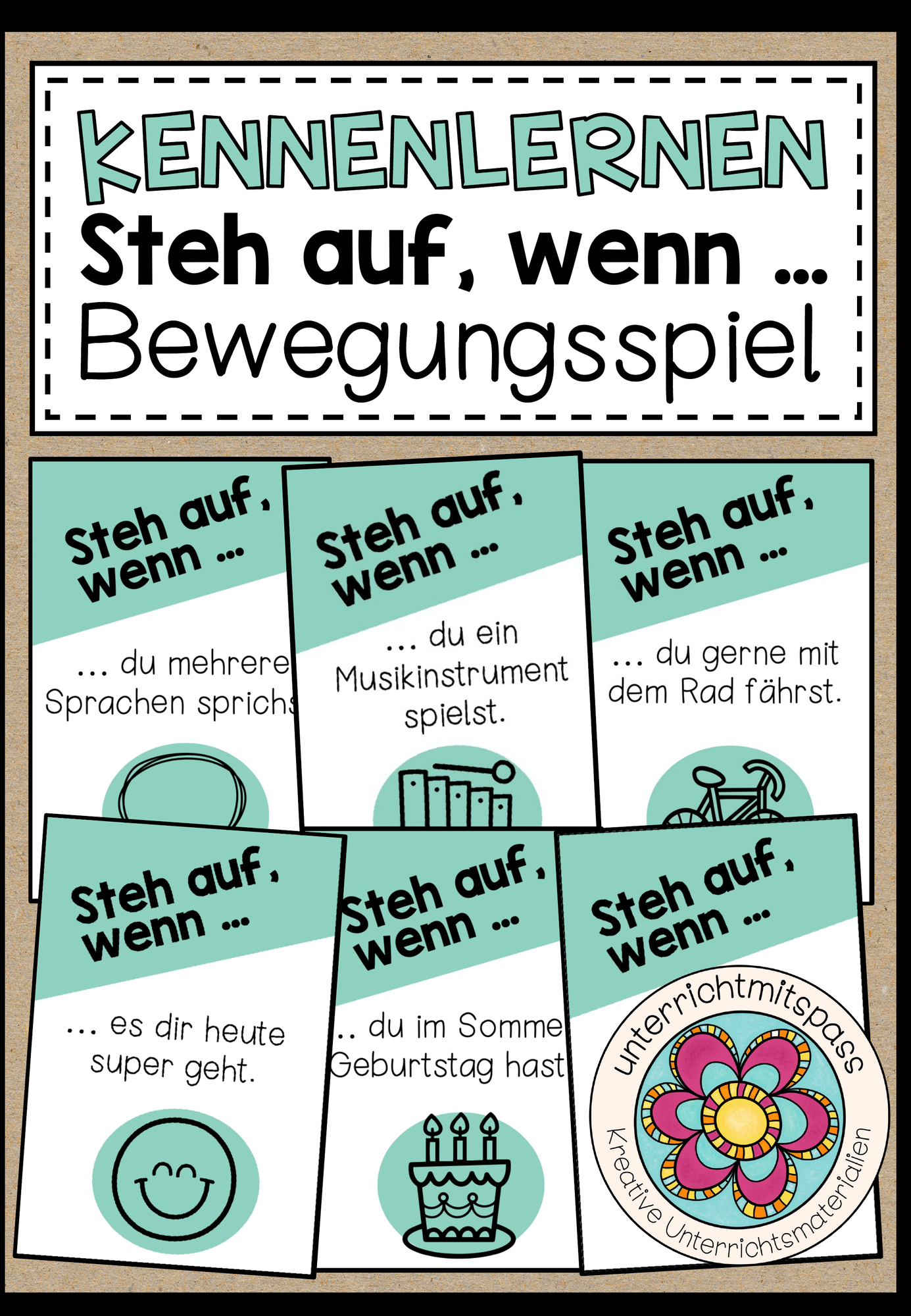 kennen lernen spiel Kennenlernen - Steh auf, wenn (Bewegungsspiel