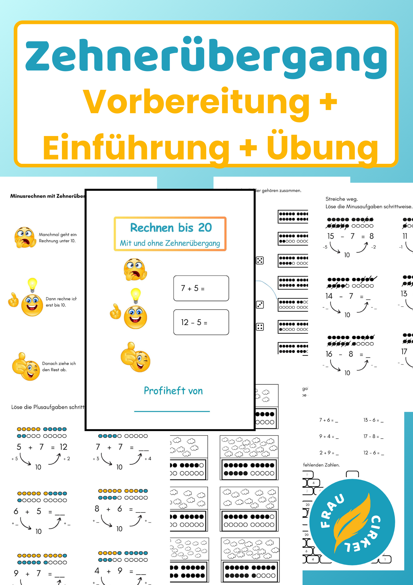 Zehnerübergang Vorbereitung Einführung Übung ZR 20