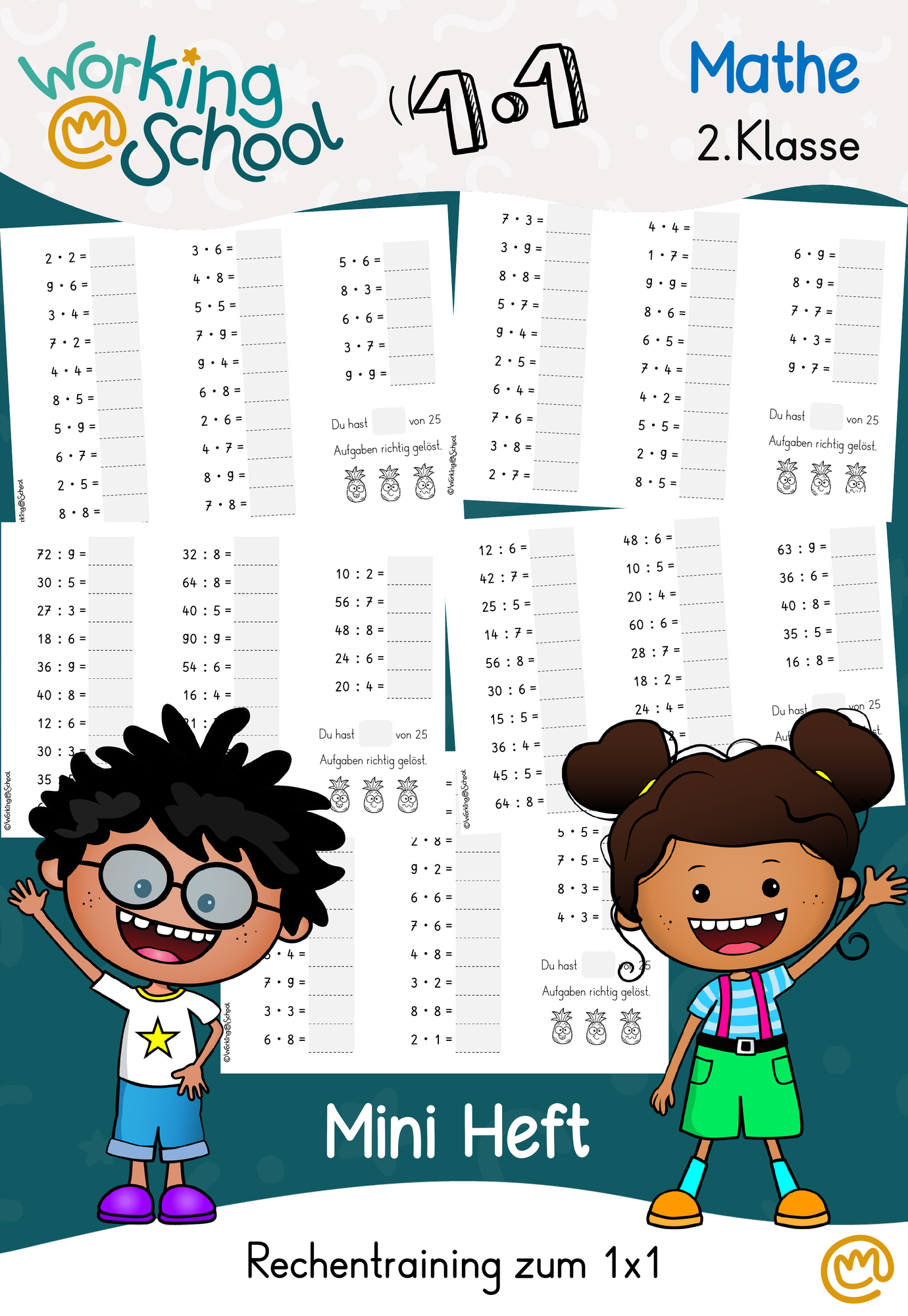 Mini Rechentraining 1x1 – Unterrichtsmaterial im Fach Mathematik
