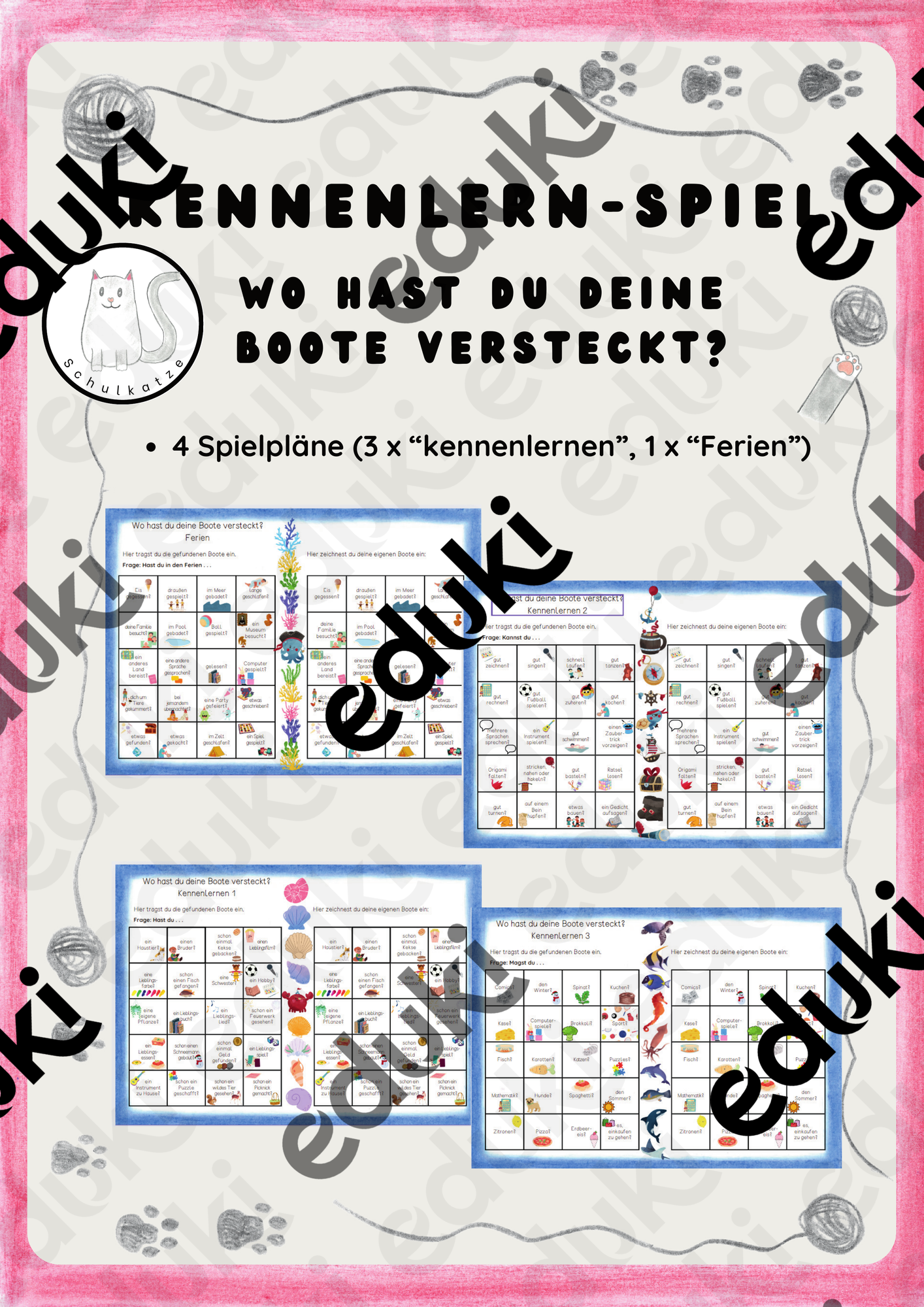 Kennenlern-Spiel, Kommunikationsspiel, Back to School