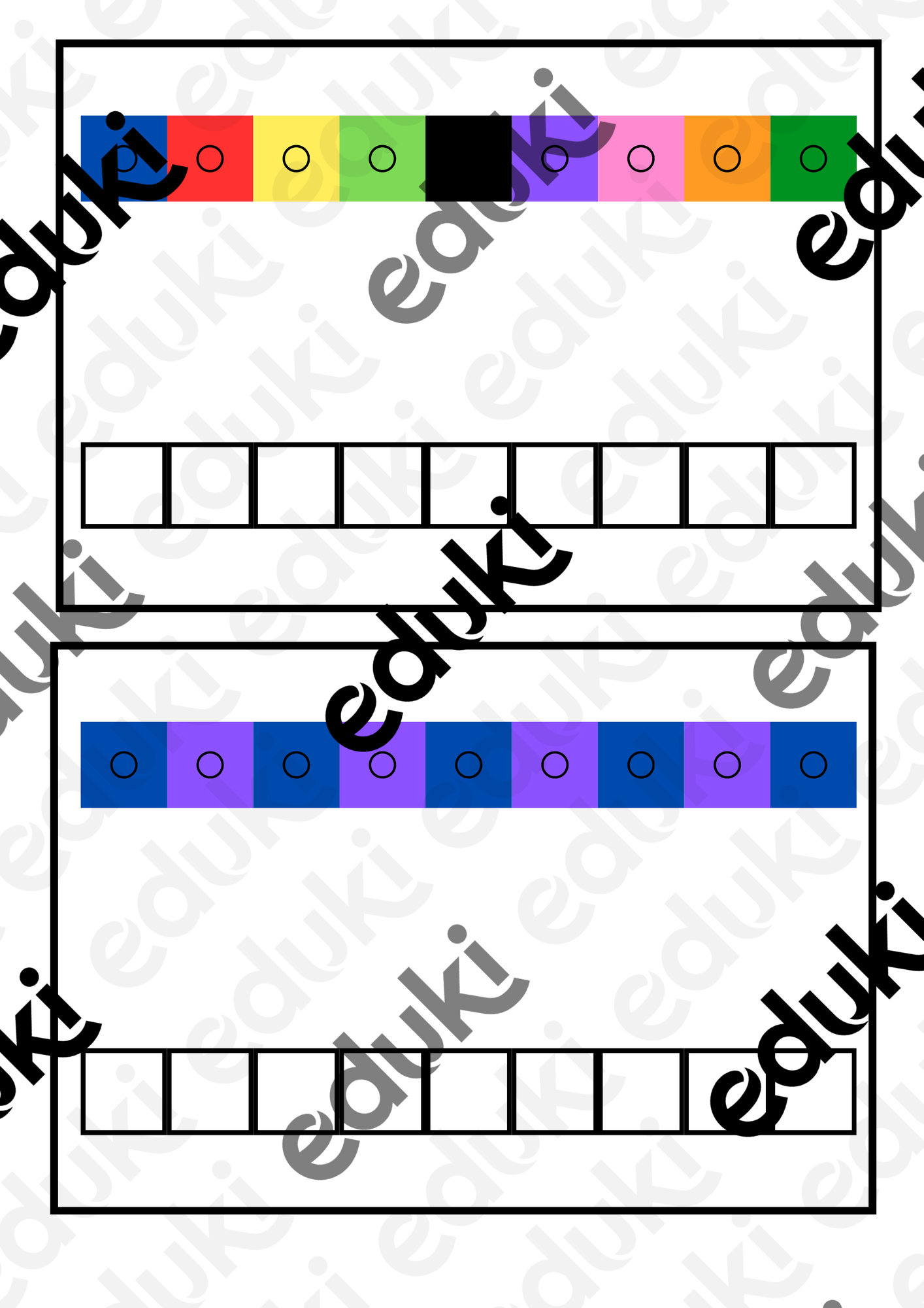 Tarjetas de Patrones con Policubos – Educación Infantil material