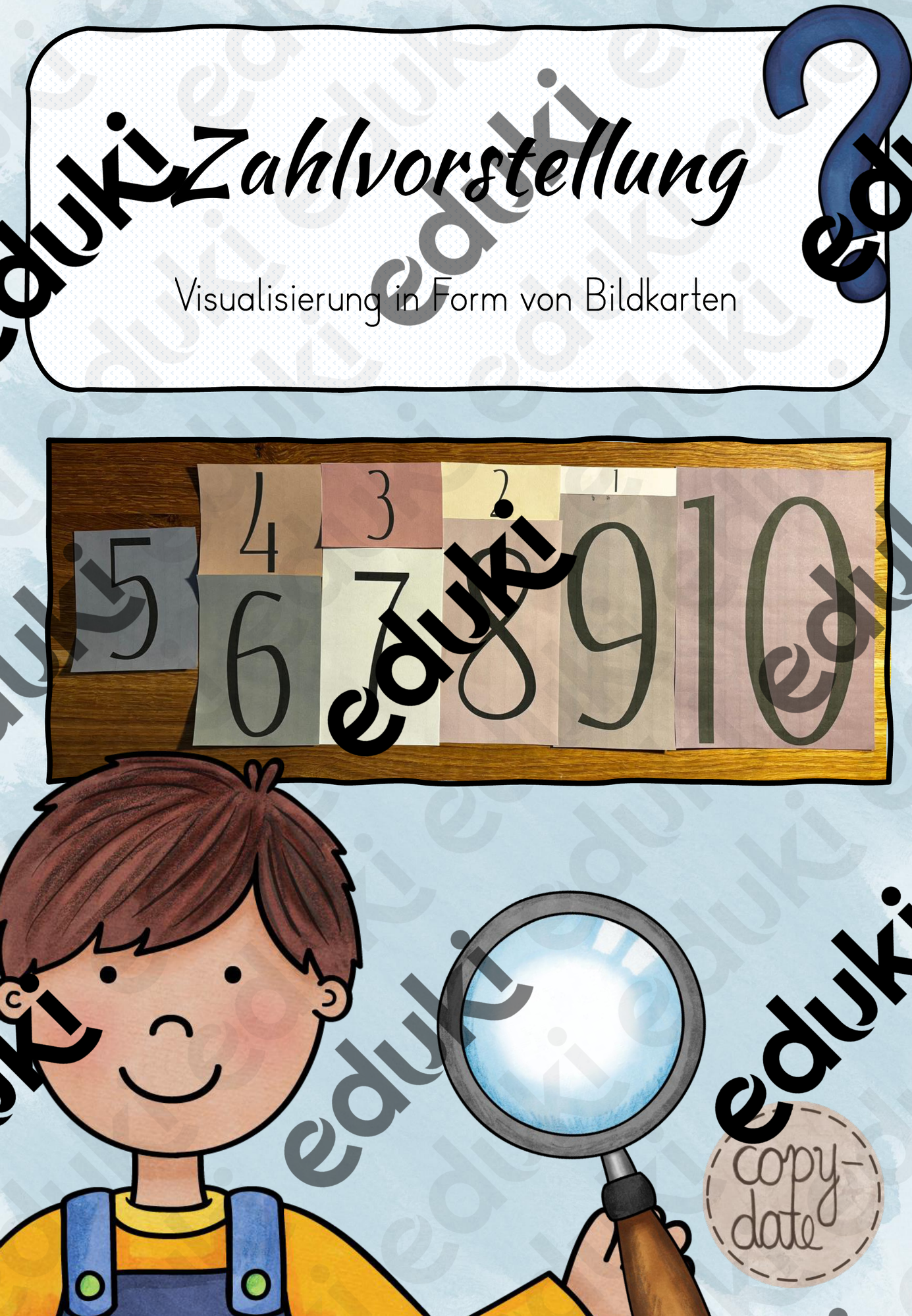 Visualisierung Zahlverständnis von 1-10 – Unterrichtsmaterial im Fach