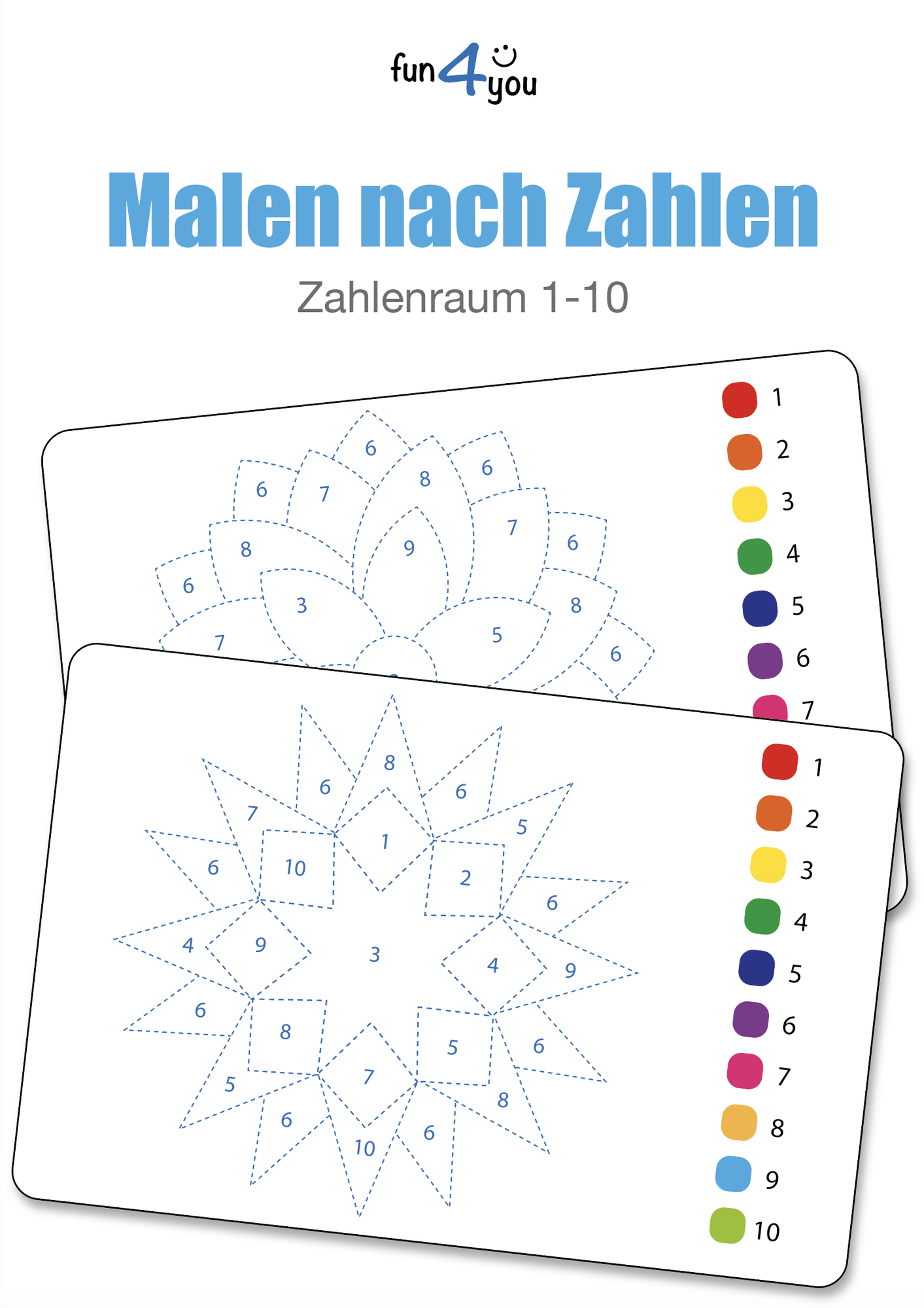 Malen nach Zahlen #homeschooling – Unterrichtsmaterial im Fach Kunst