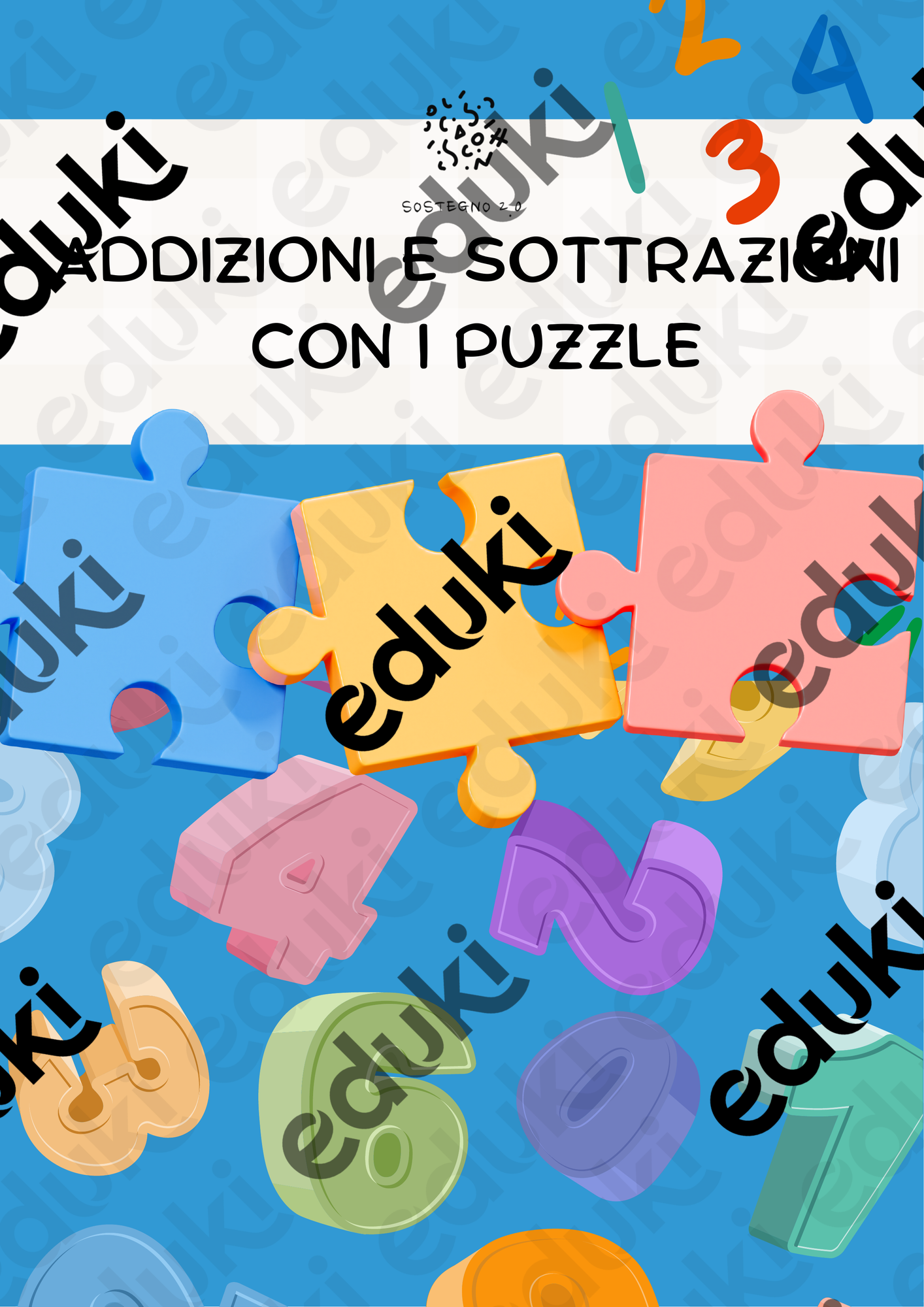 Addizioni e Sottrazioni con i Puzzle (entro il 20) Materiale