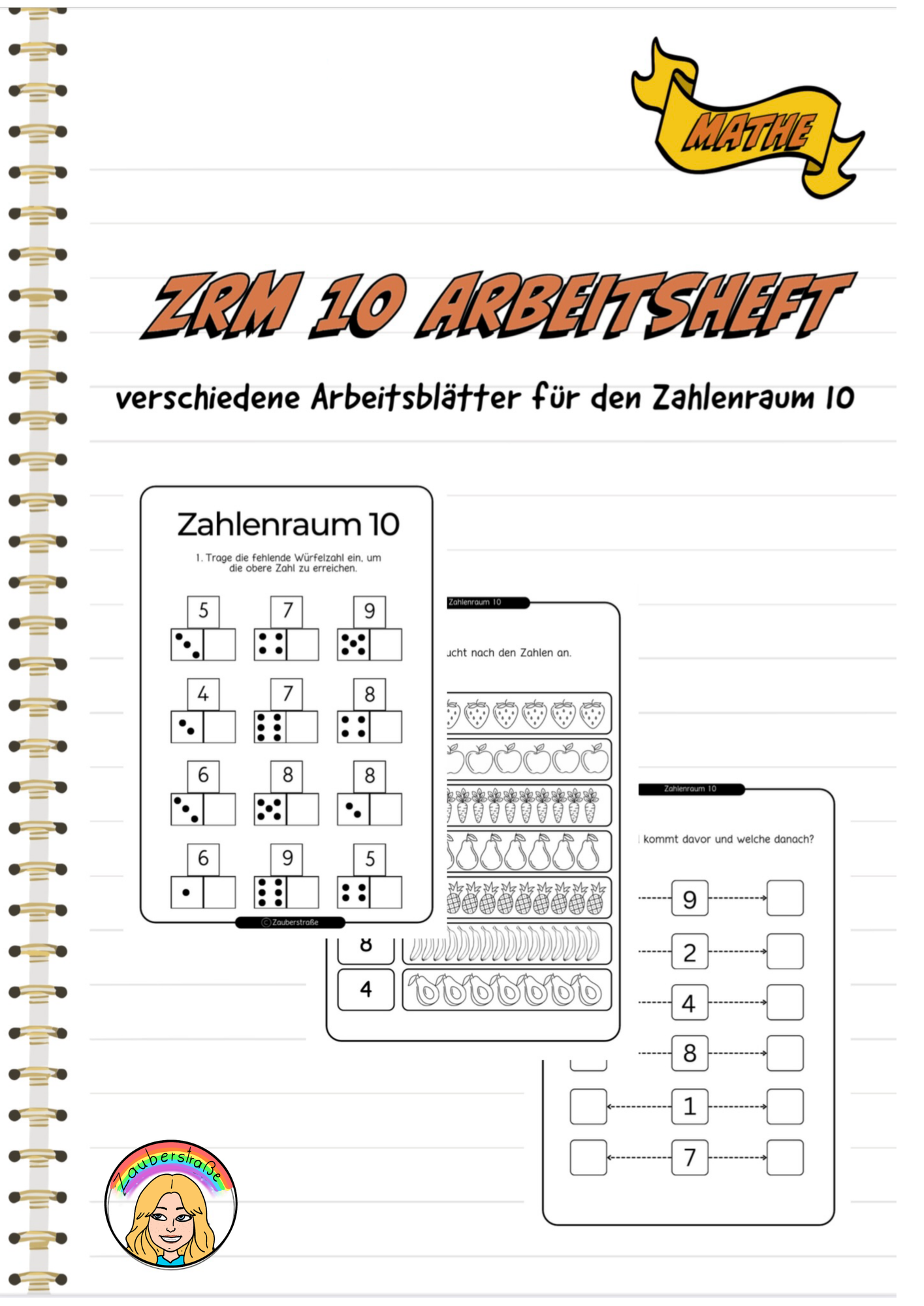 Arbeitsblätter Zahlenraum 10 – Unterrichtsmaterial im Fach Mathematik