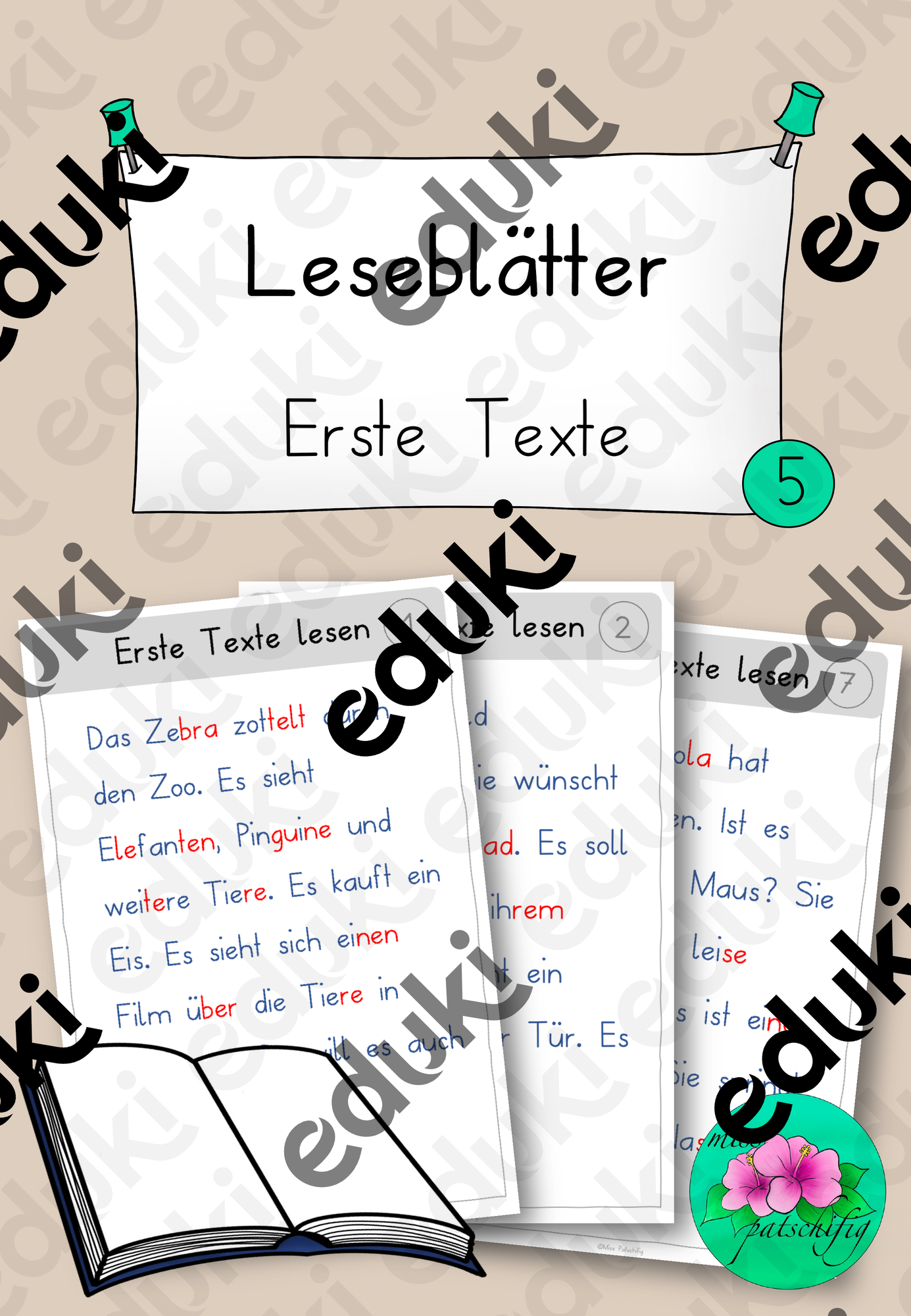 Leseblätter 5 - Erste Texte lesen – Unterrichtsmaterial im Fach Deutsch