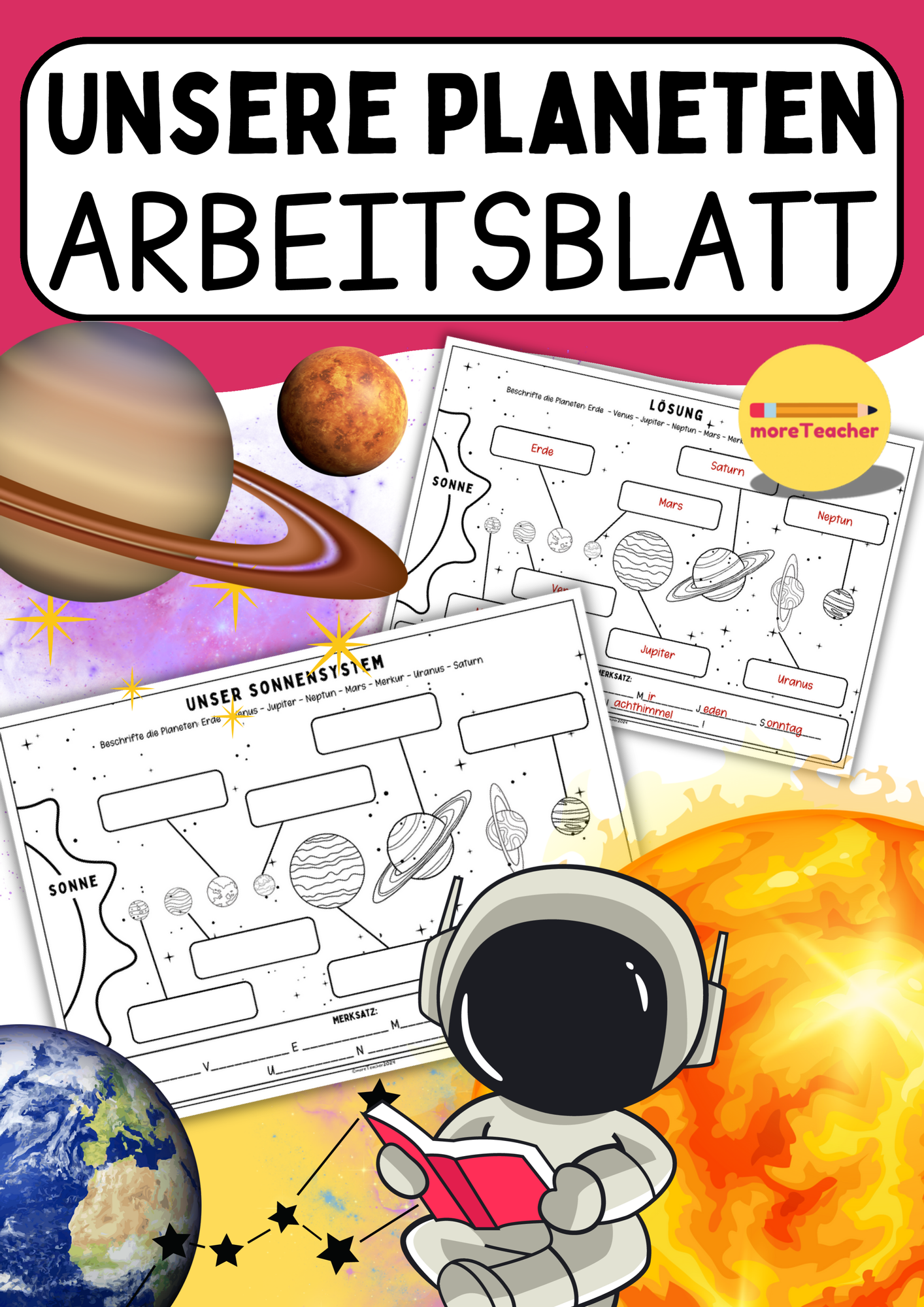 Sonnensystem – Unterrichtsmaterial im Fach Erdkunde