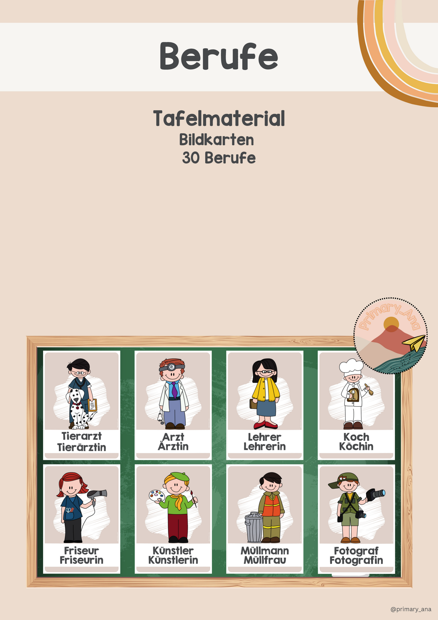Berufe - Bildkarten – Unterrichtsmaterial im Fach DaZ/DaF