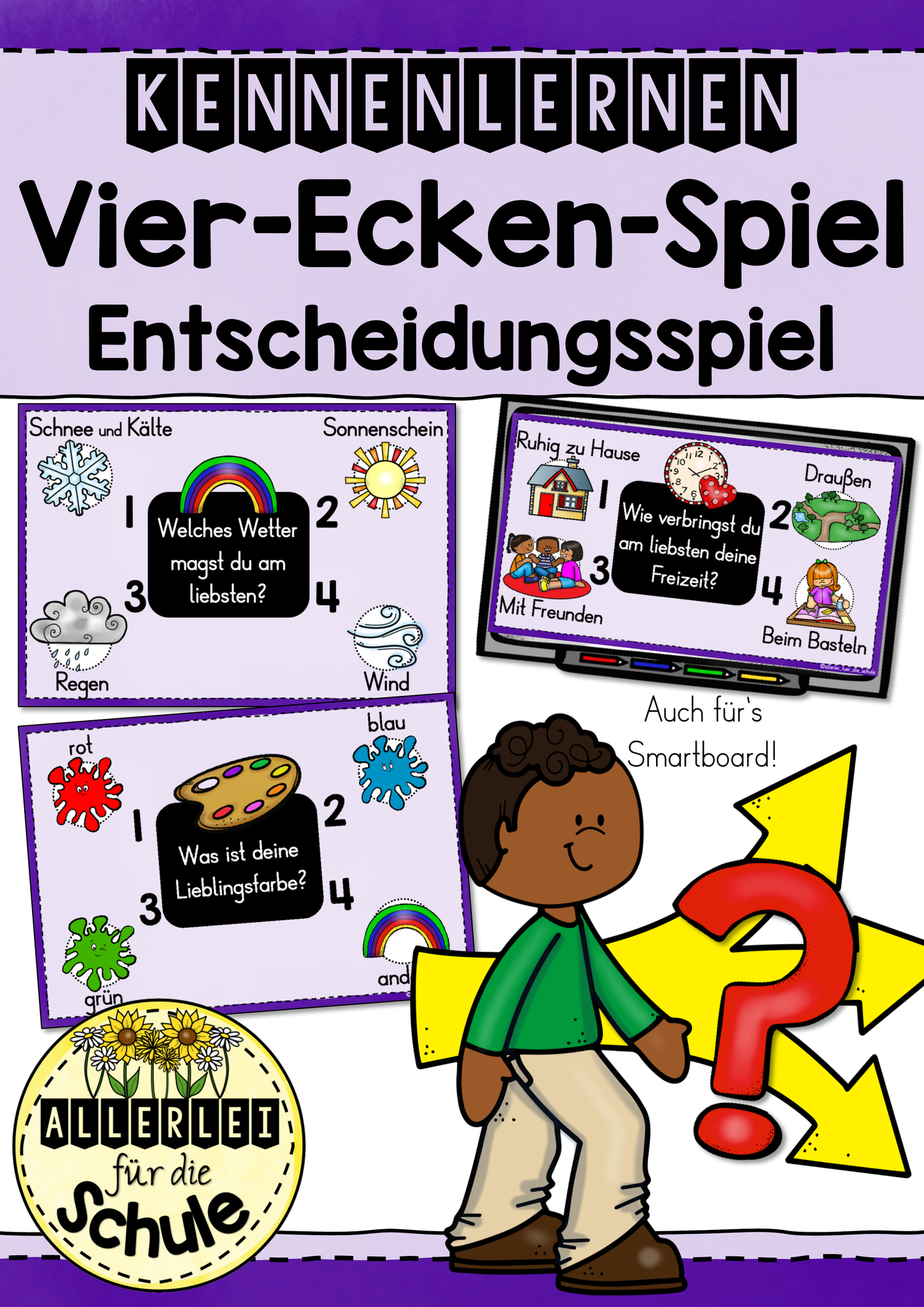 Vier-Ecken-Spiel - Kennenlernen – Unterrichtsmaterial im Fach ...