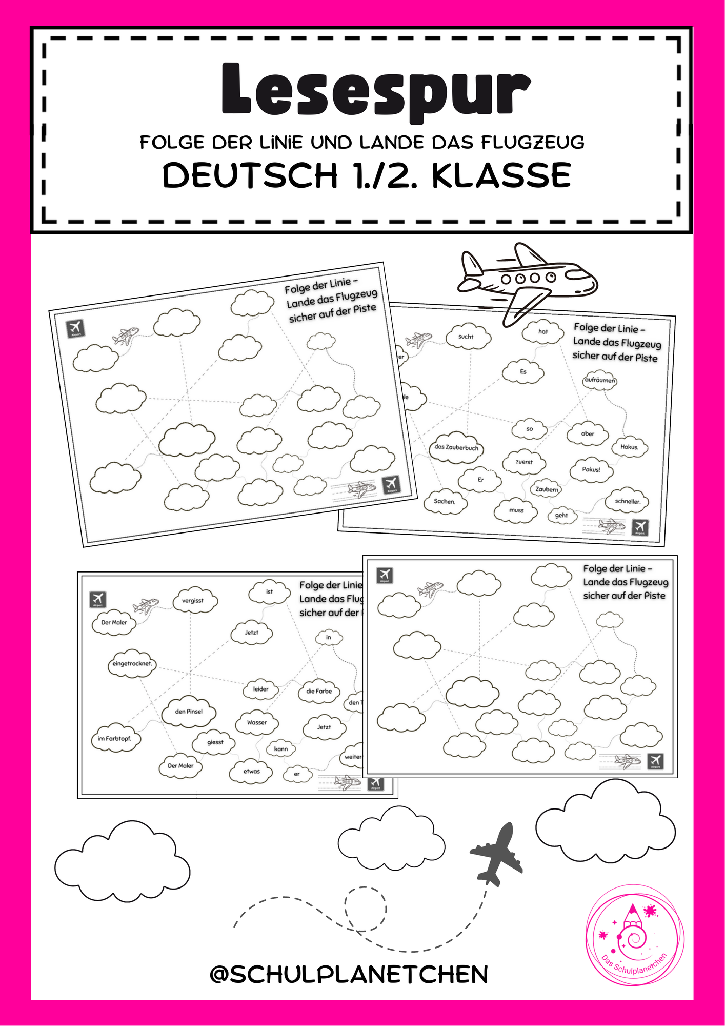 Lesespur als Lesetraining - Folge der Linie! – Unterrichtsmaterial im