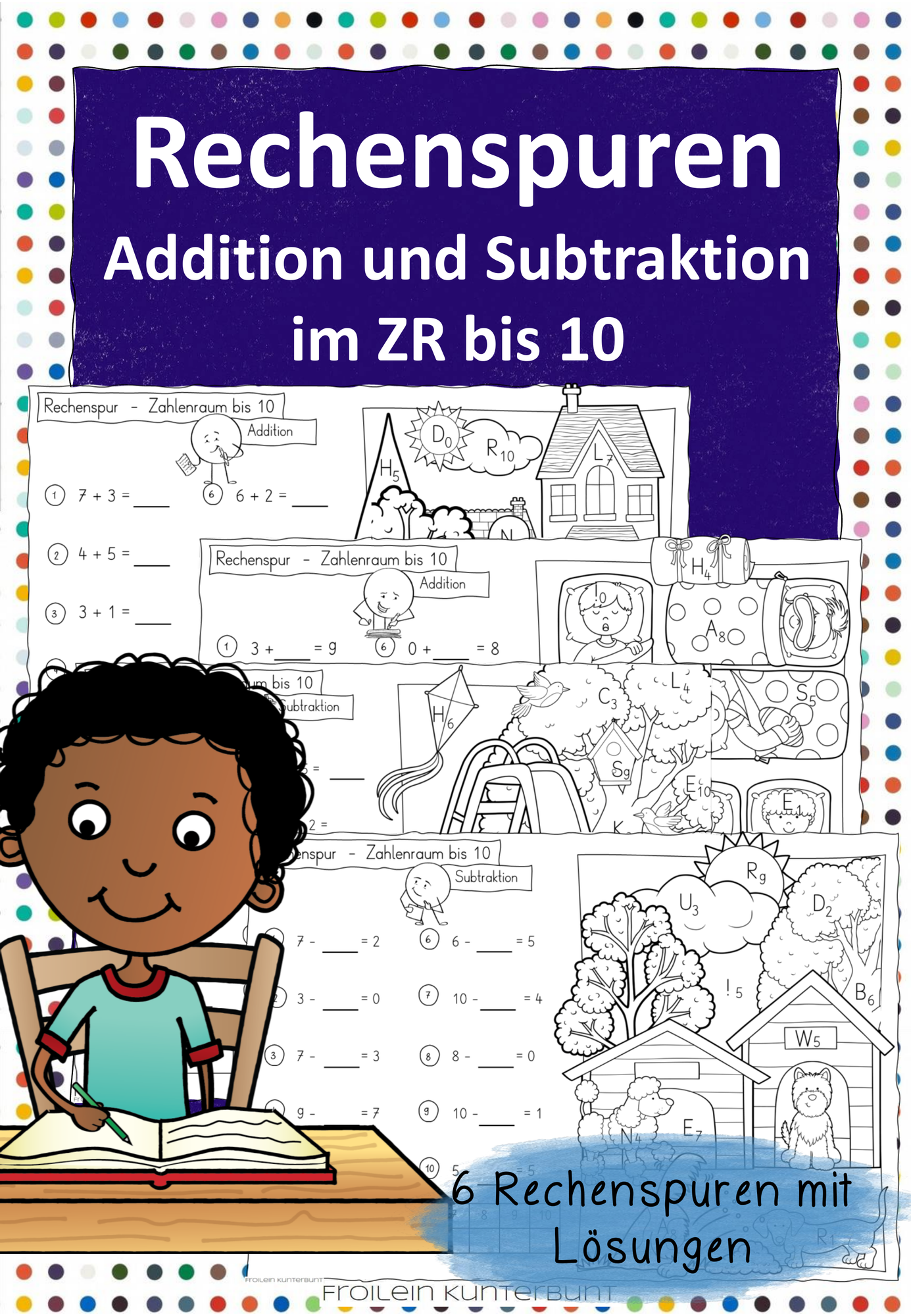 Rechenspuren - Addition und Subtraktion im ZR bis 10