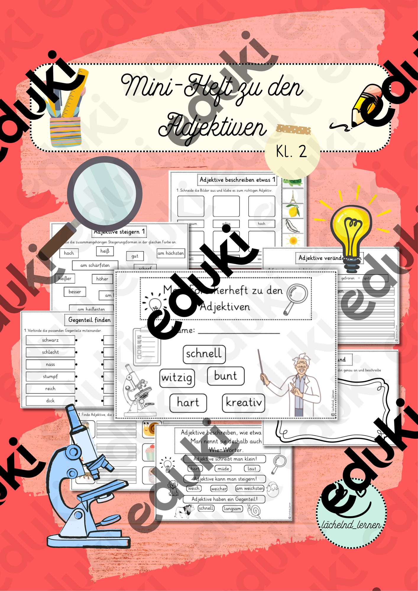 洋書 Studium zum Adjektiv im Gotischen Forscherheft Adjektive - Adjektive entdecken – Unterrichtsmaterial