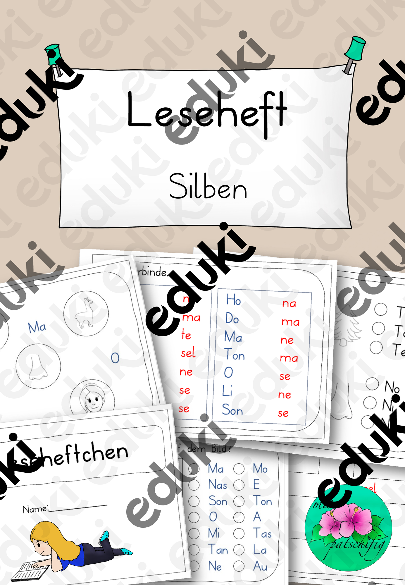 Leseheft Silben – Unterrichtsmaterial im Fach Deutsch
