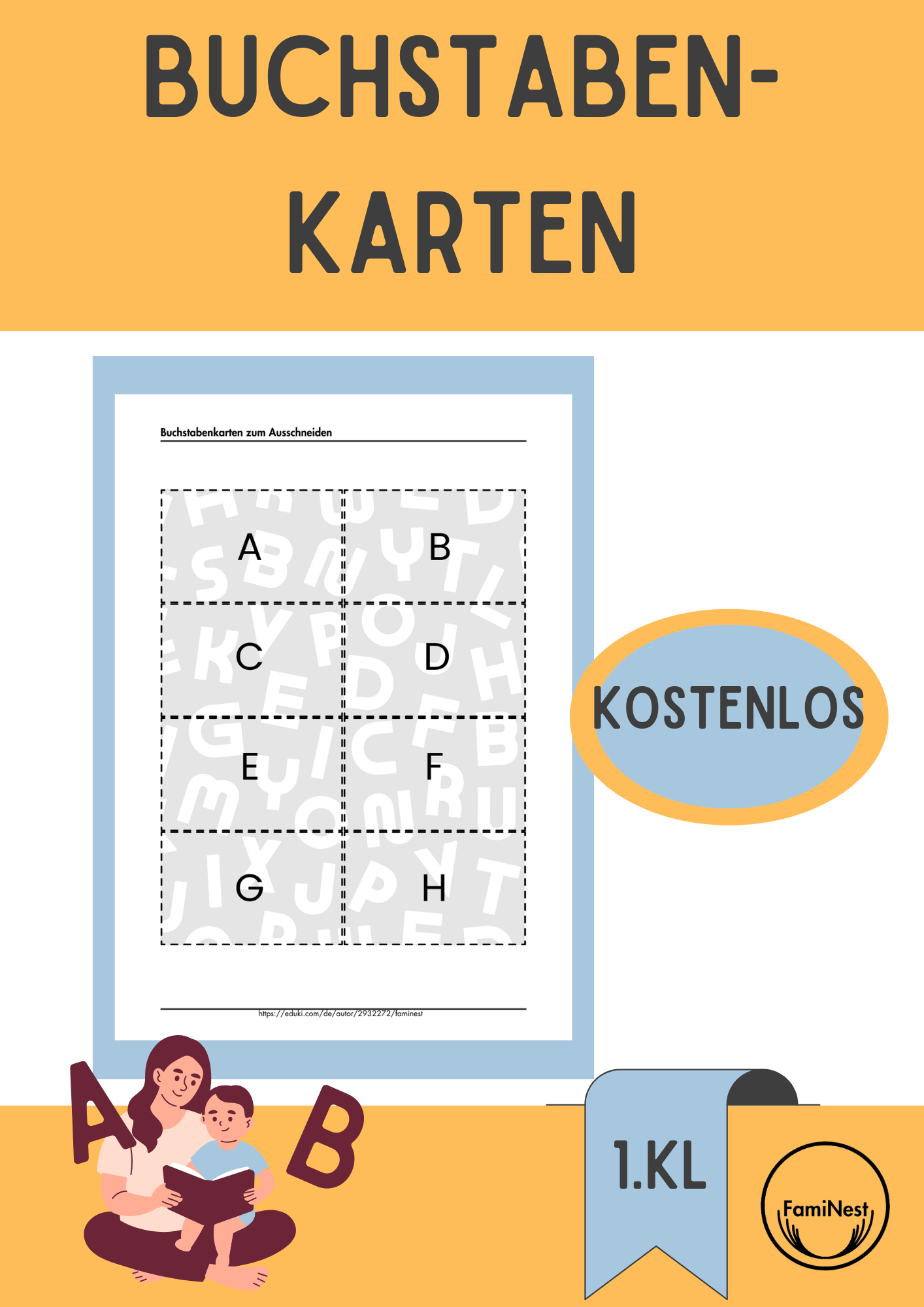  Buchstabenkarten zum Ausdrucken kostenlos – Unterrichtsmaterial im Fach 