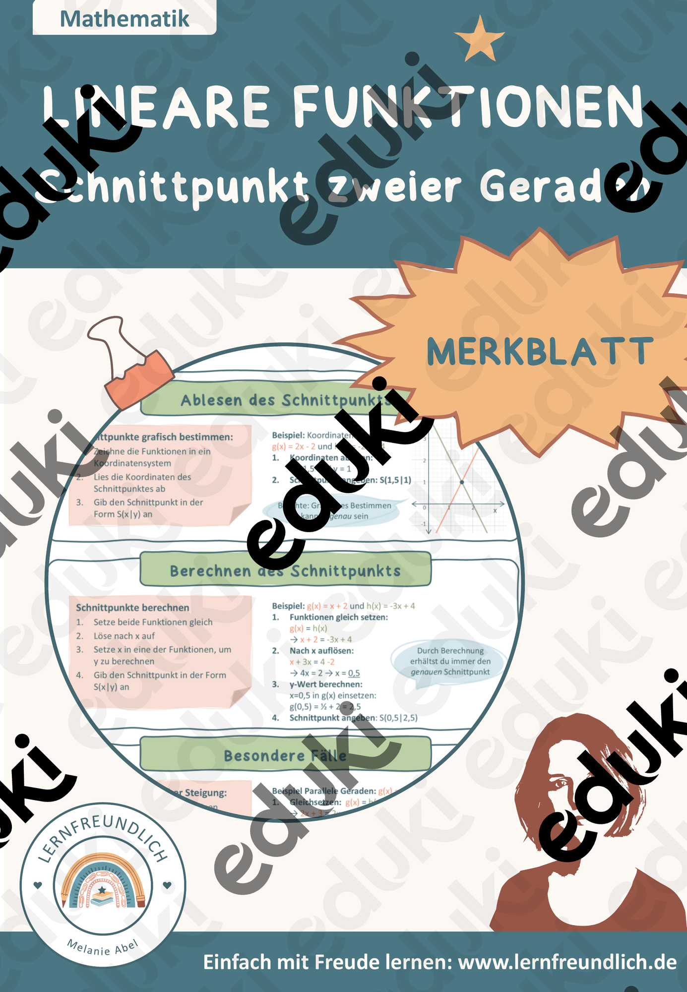 Lineare Funktionen leicht gemacht – Merkblätter – wachsendes ...