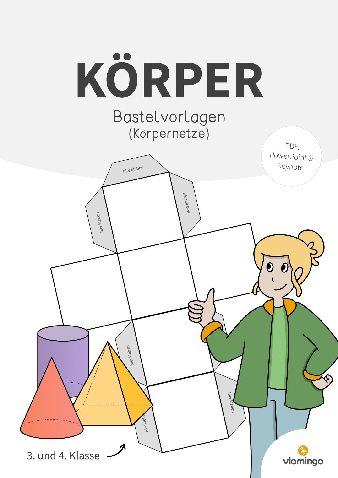 Geometrische Körper: Bastelvorlagen (Körpernetze) – Unterrichtsmaterial ...