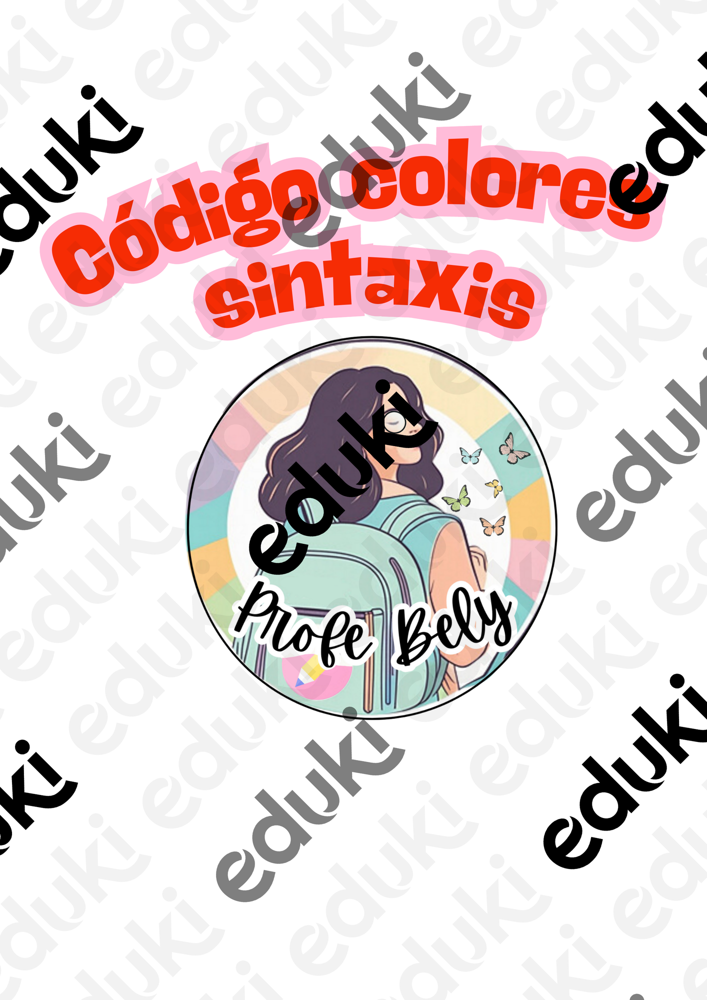 CÓDIGO DE COLORES PARA SINTAXIS - material de la siguiente asignatura ...