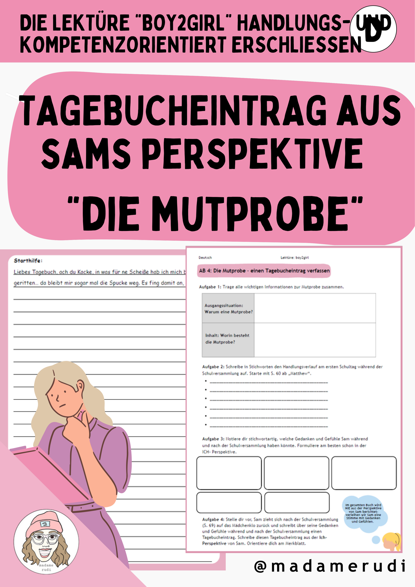 Die Mutprobe Arbeitsblatter Losungen