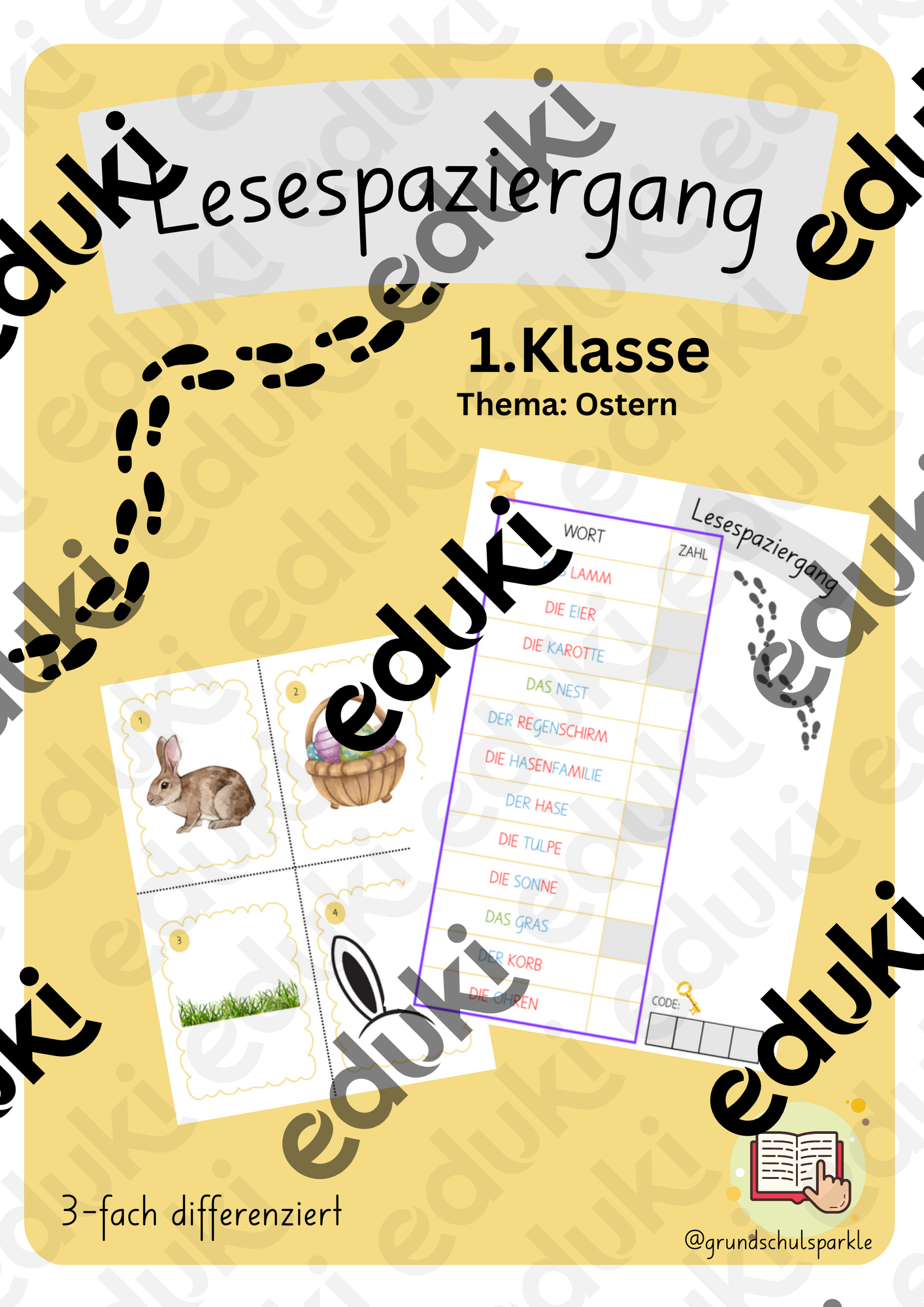 Lesespaziergang Ostern – Unterrichtsmaterial im Fach Deutsch