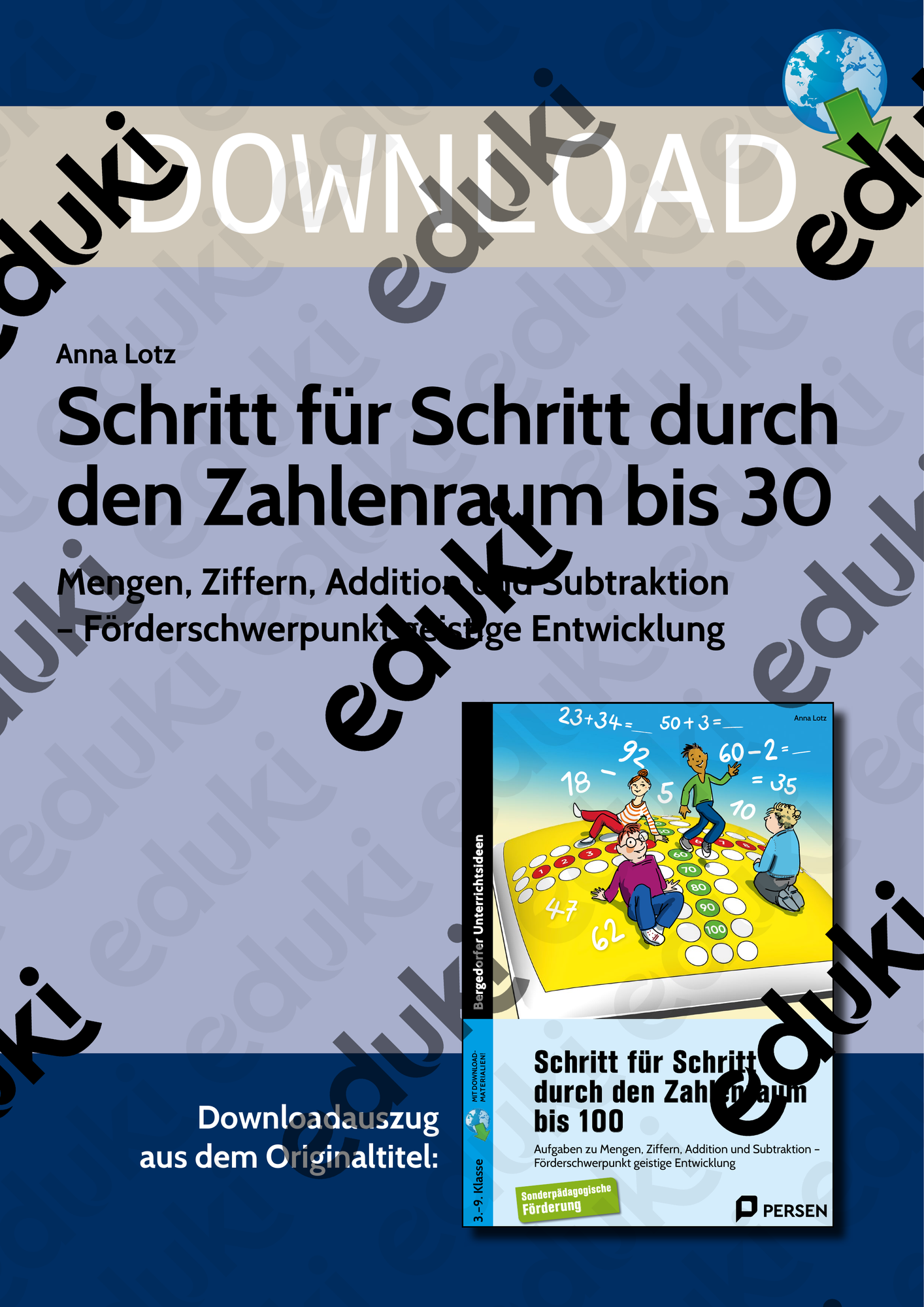 Schritt für Schritt durch den Zahlenraum bis 30 – Unterrichtsmaterial