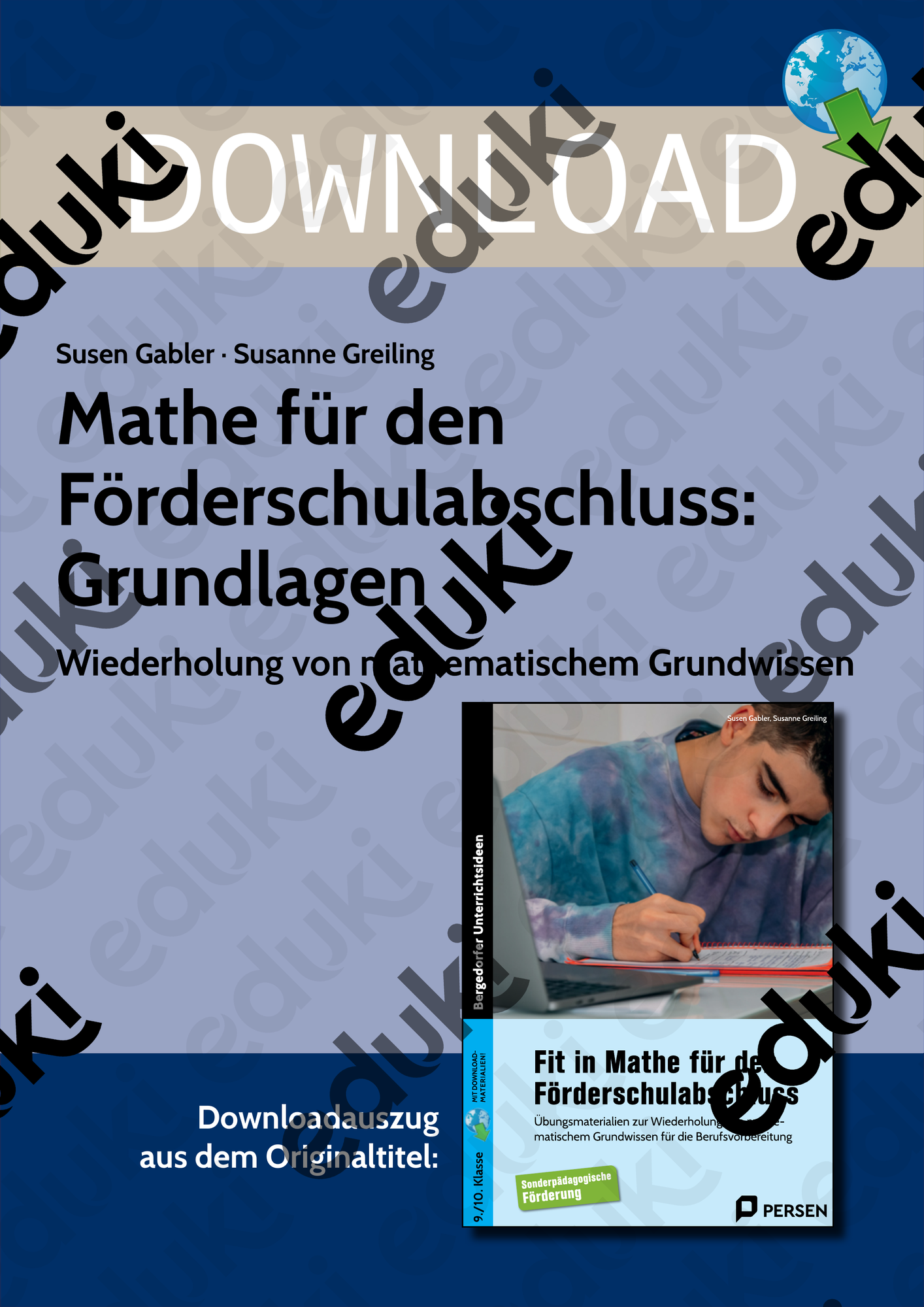 Mathe für den Förderschulabschluss: Grundlagen – Unterrichtsmaterial im