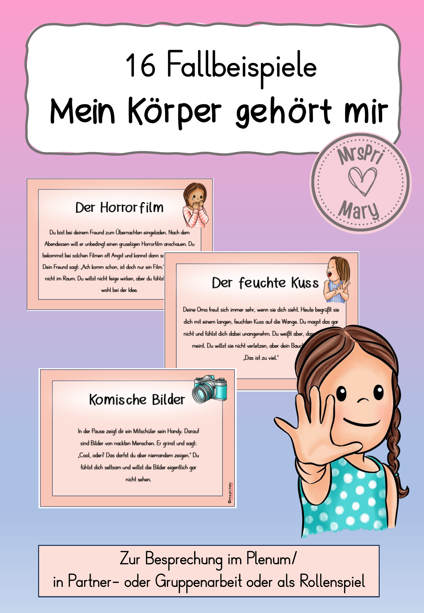 Mein Körper gehört mir (Sexualerziehung) – Unterrichtsmaterial im Fach ...