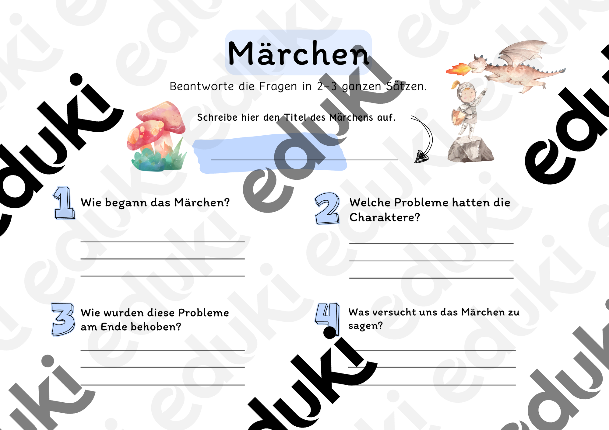 Märchen verstehen – Analysehilfe für die Grundschule