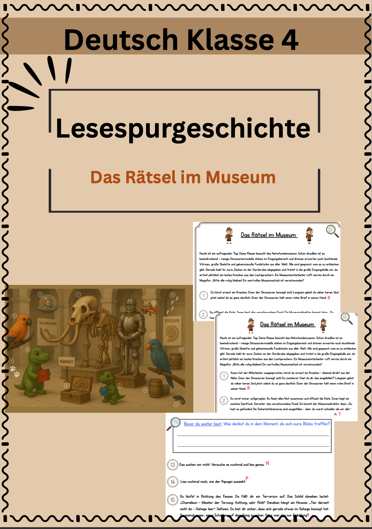 Lesespur Klasse 4 – Unterrichtsmaterial im Fach Deutsch