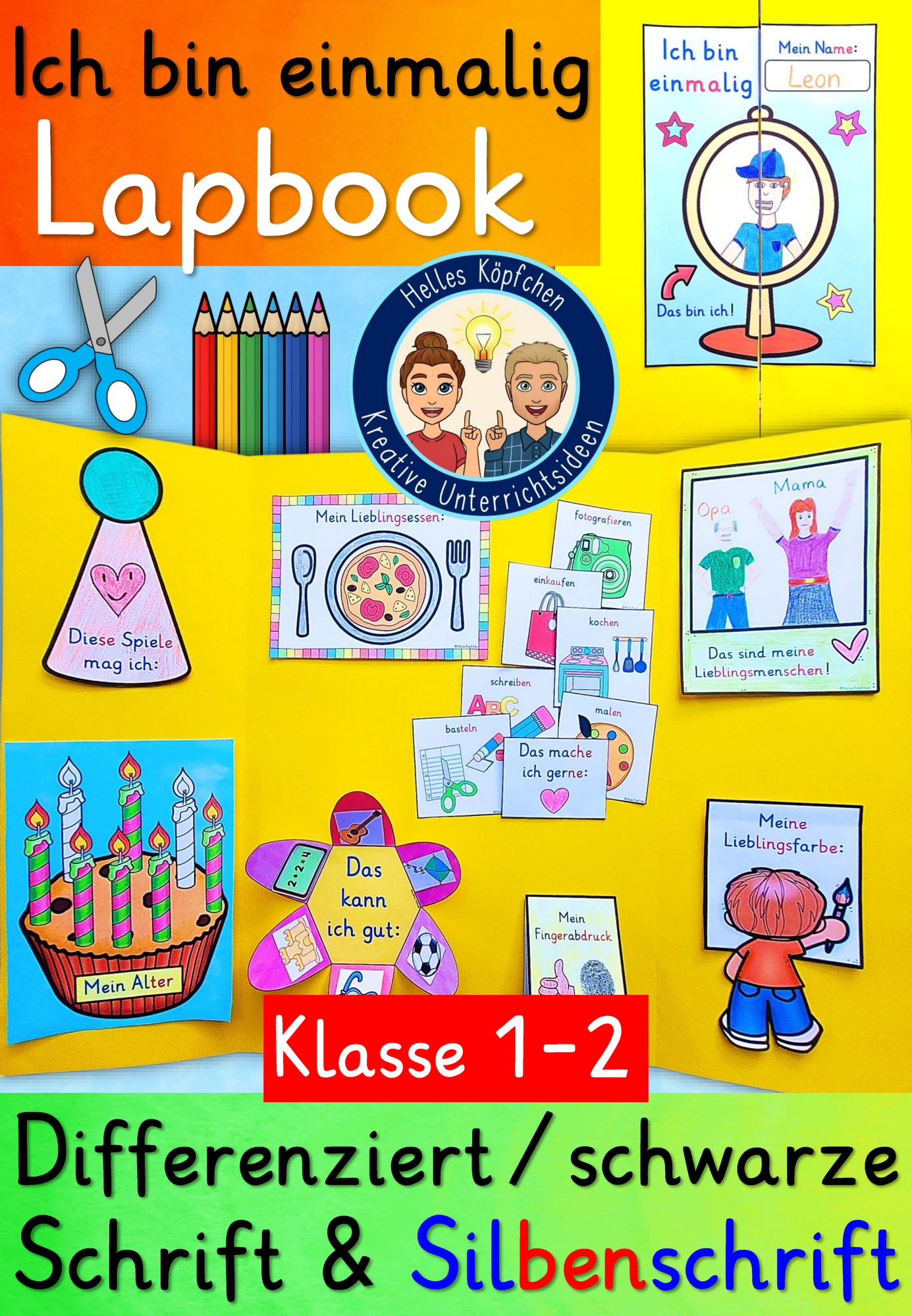 LAPBOOK Ich Bin Einzigartig Klasse 1 Und 2 Religion Ethik lapbook-ich-bin-einzigartig-klasse-1-und-2-religion-ethik