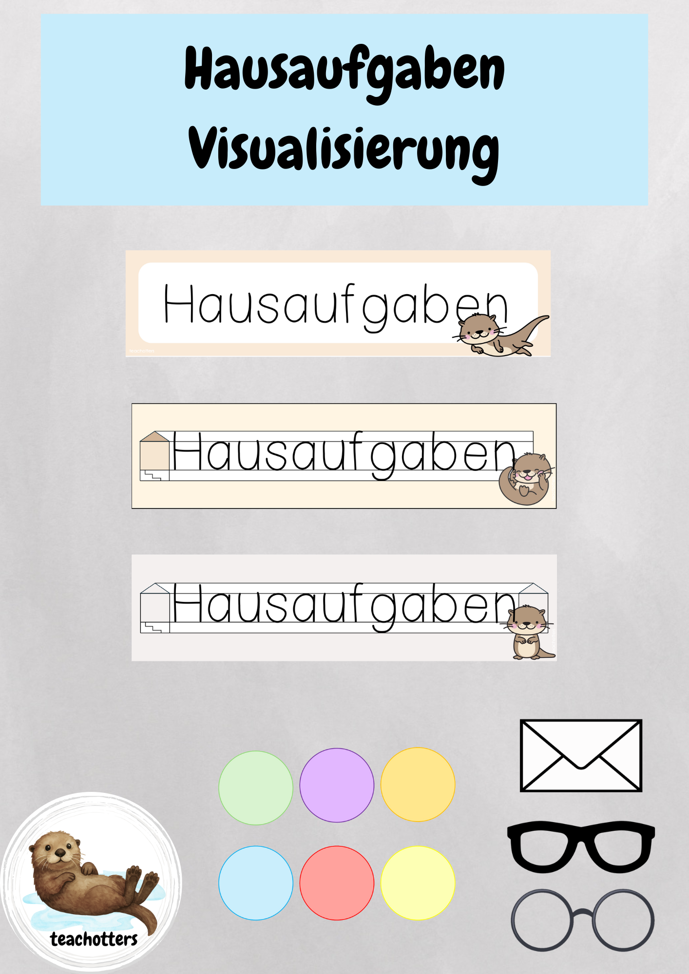 Hausaufgaben Visualisierung/Tafelmaterial (Otterklasse & neutral
