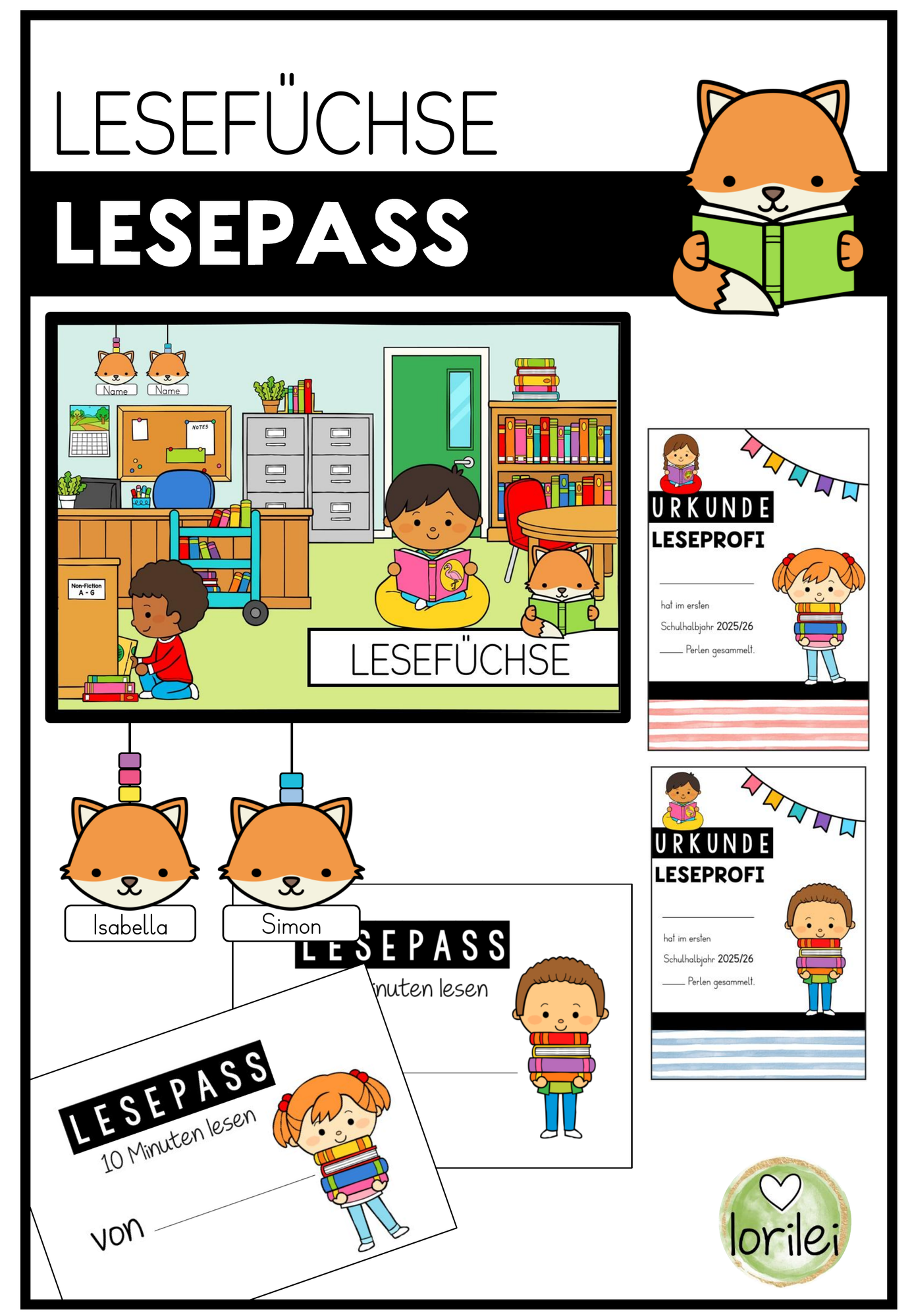 lesepass zum ausdrucken pdf kostenlos