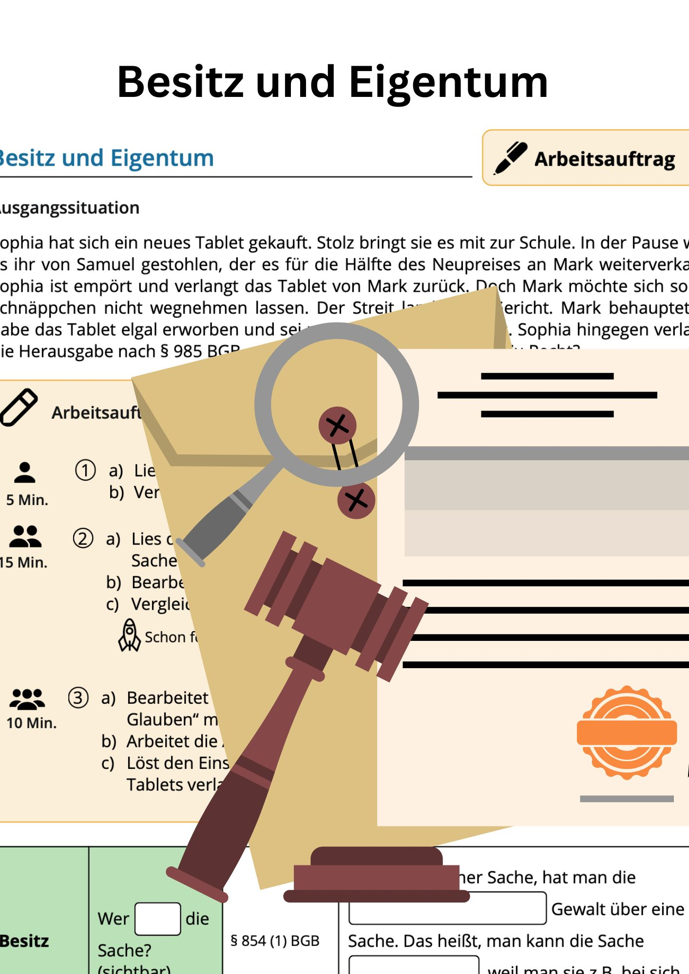 Besitz Und Eigentum Komplett Vorbereitete Stunde Unterrichtsmaterial besitz-und-eigentum-komplett-vorbereitete-stunde-unterrichtsmaterial
