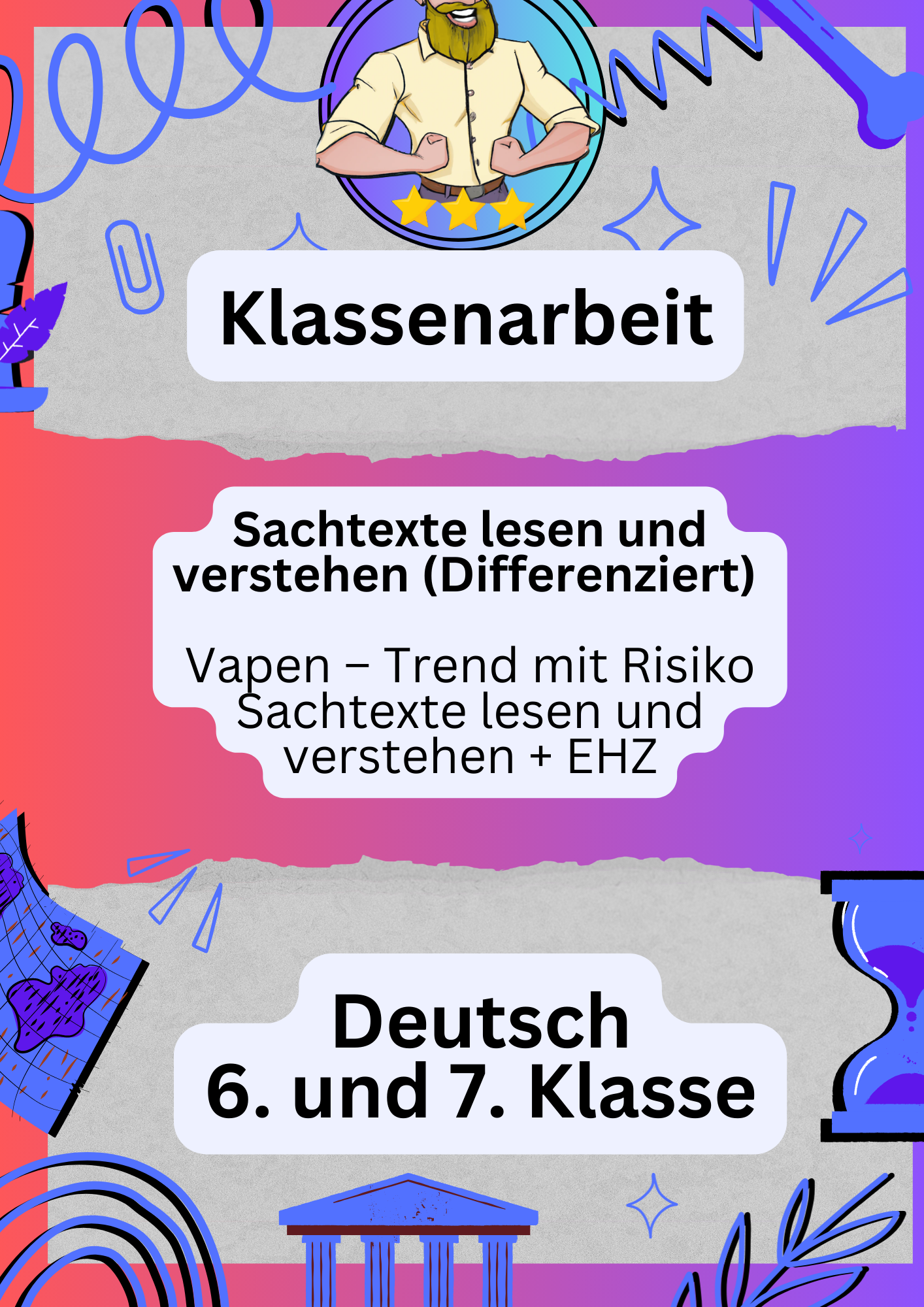 Klassenarbeit Deutsch (Differenziert) Vapen Trend mit Risiko Sachtexte lesen und verstehen + EHZ Unterrichtsmaterial im Fach Deutsch Klassenarbeit Deutsch (Differenziert) Vapen Trend mit Risiko Sachtexte lesen und verstehen + EHZ Unterrichtsmaterial im Fach Deutsch