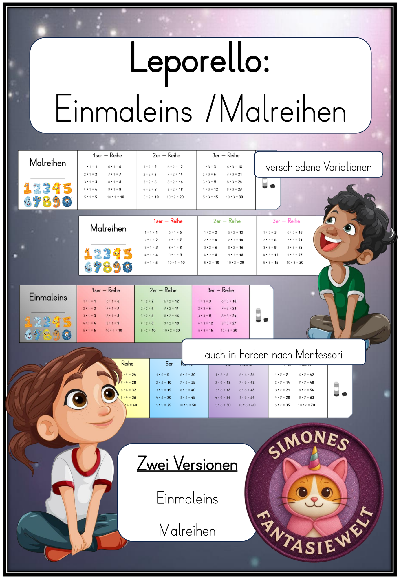 Einmaleins-Leporello – Malreihen üben in der Grundschule