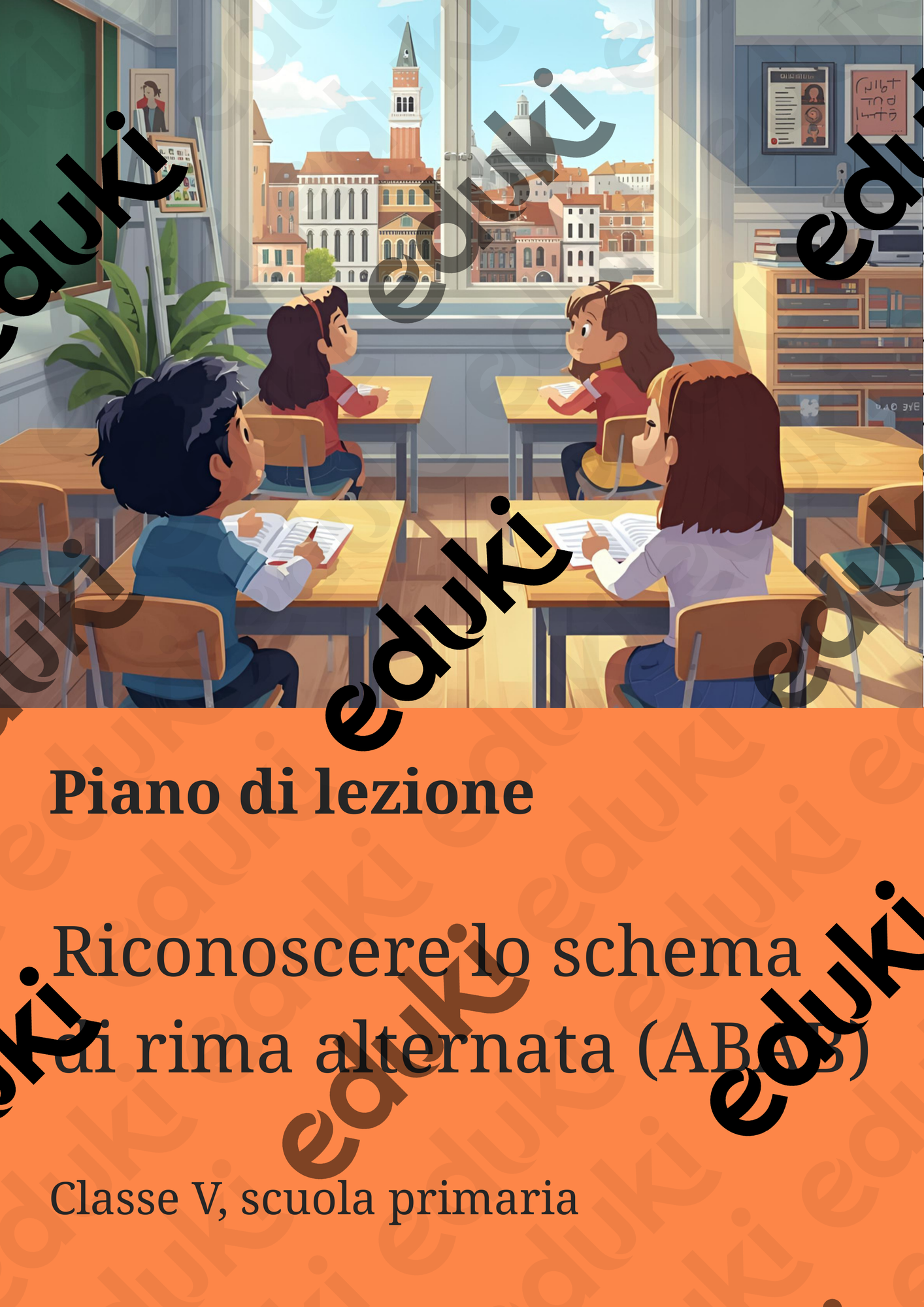 Riconoscere lo schema di rima alternata (ABAB) - Materiale didattico ...