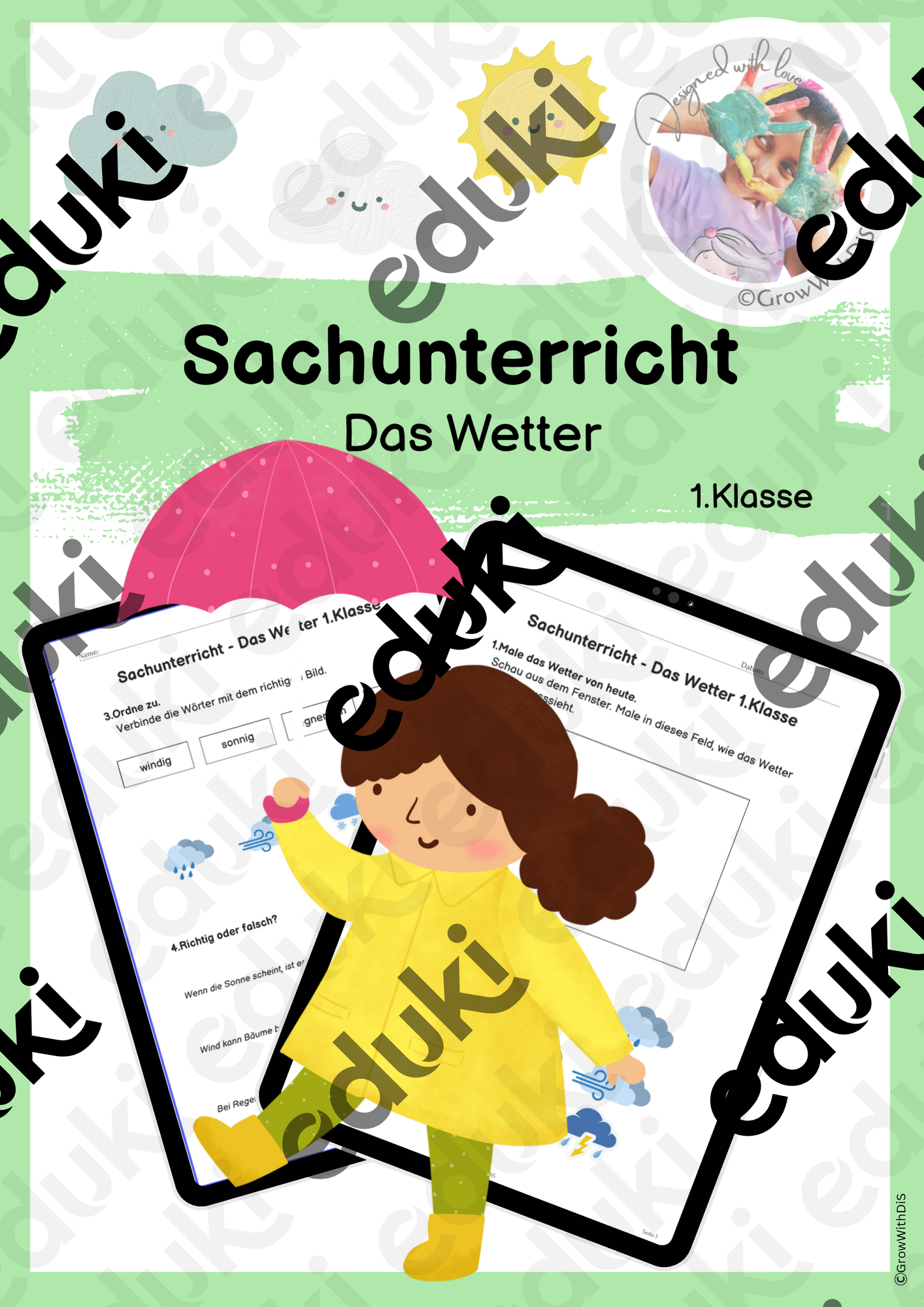 Sachunterricht – Das Wetter | Arbeitsblätter für die 1. Klasse | Wetter