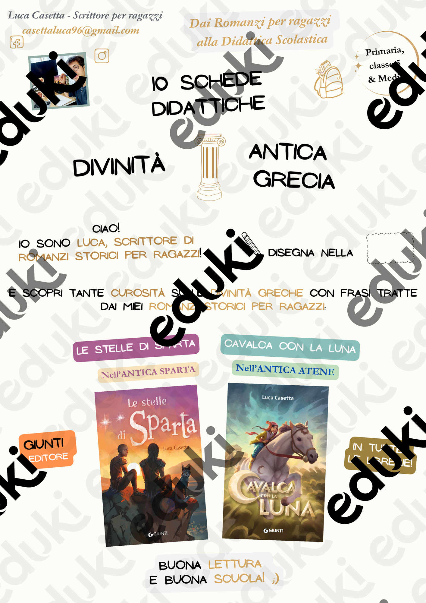 Libretto 10 Divinità Greche - da autore per ragazzi Luca Casetta ...