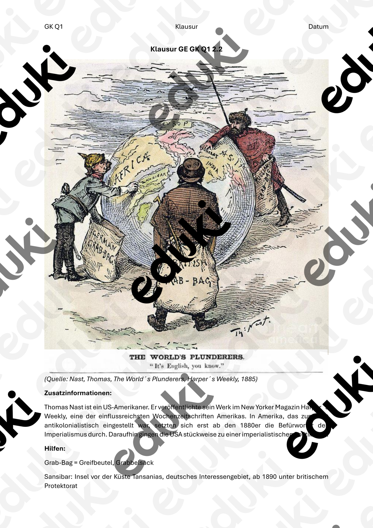 Klausur Imperialismus Karikatur Mit EWH Unterrichtsmaterial Im Fach klausur-imperialismus-karikatur-mit-ewh-unterrichtsmaterial-im-fach