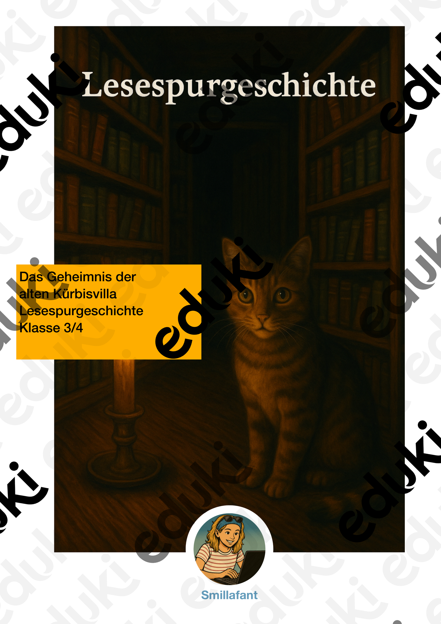 Lesespurgeschichte Herbst Kürbisvilla Klasse 3/4 – Unterrichtsmaterial