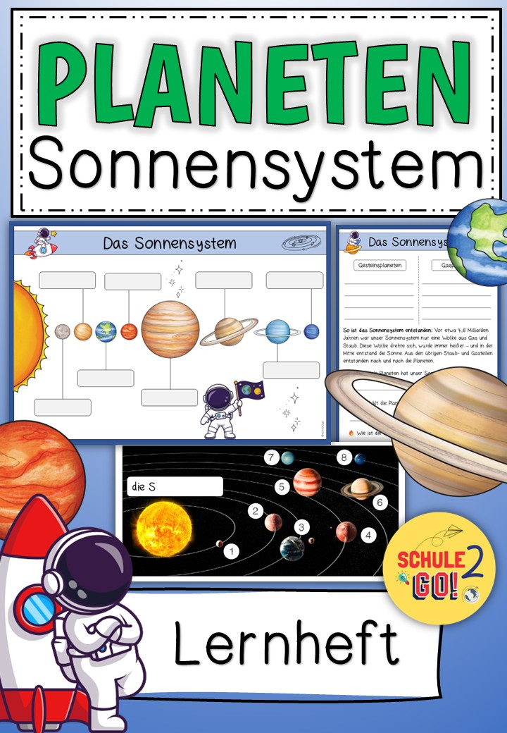 SONNENSYSTEM / Arbeitsblätter – Unterrichtsmaterial im Fach Sachunterricht