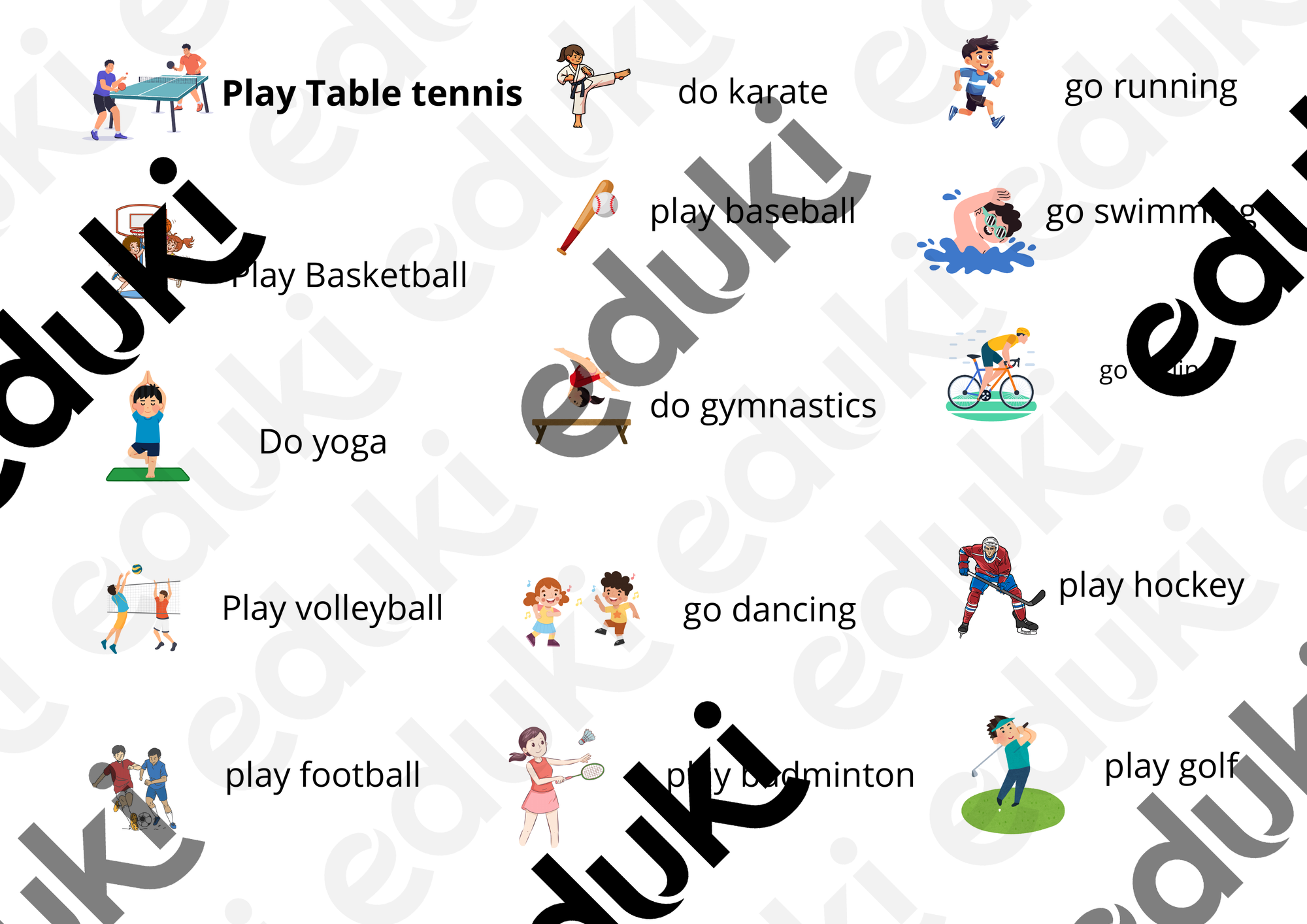 vocabulario deportes Ingles - material de la siguiente asignatura ...